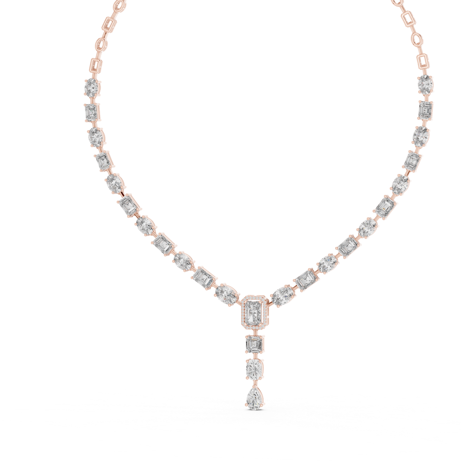 Majestic Multi Shape Diamond Necklace