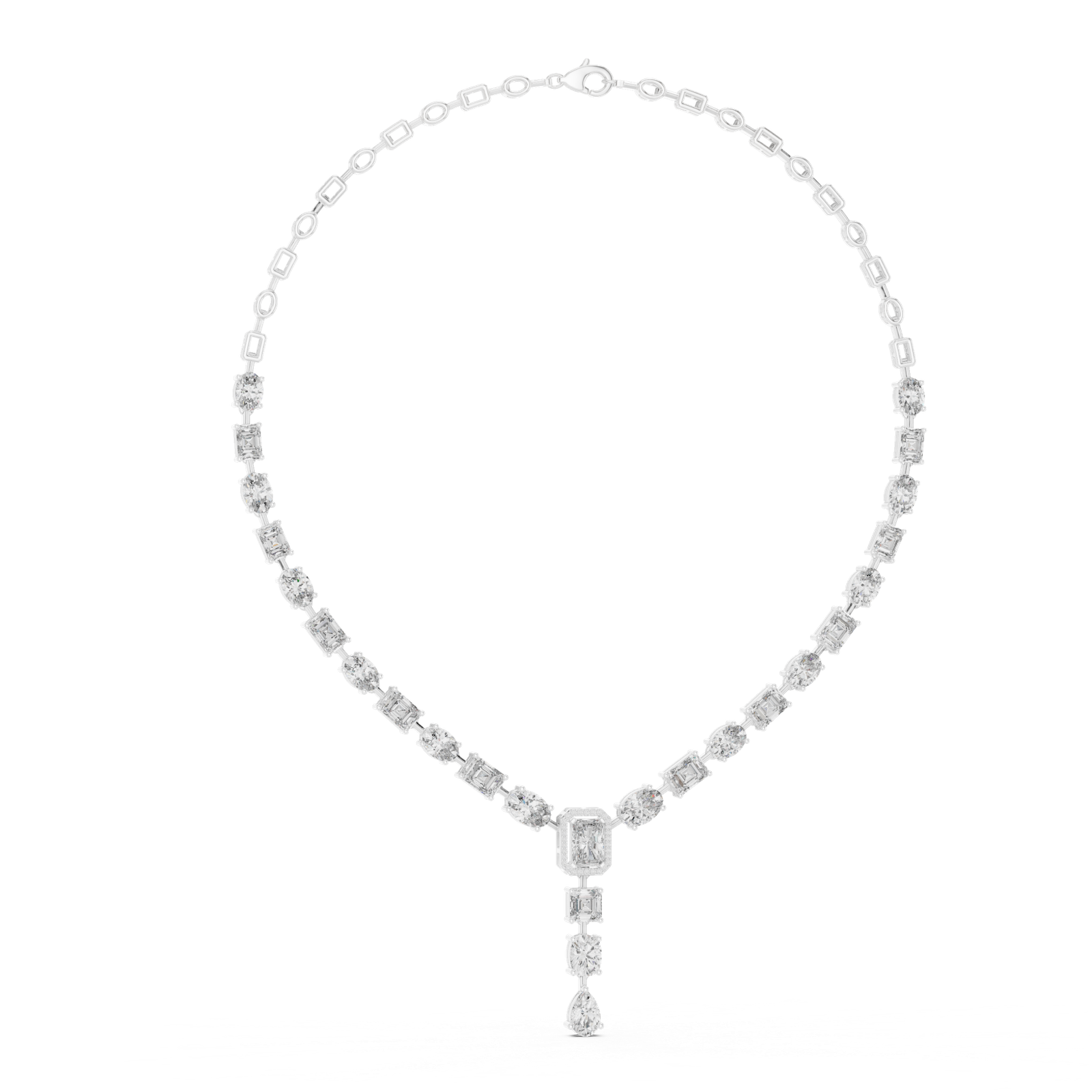Majestic Multi Shape Diamond Necklace