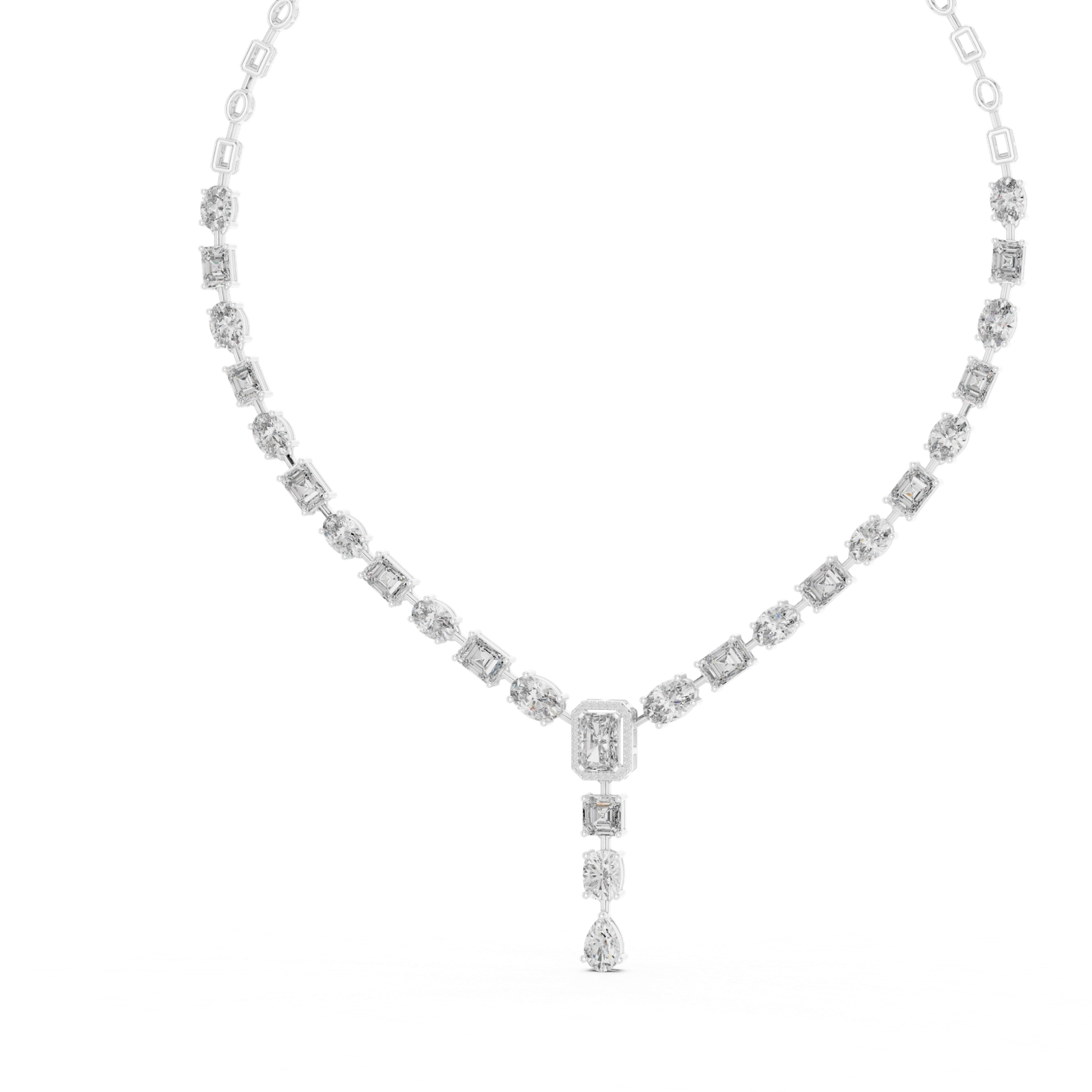 Majestic Multi Shape Diamond Necklace
