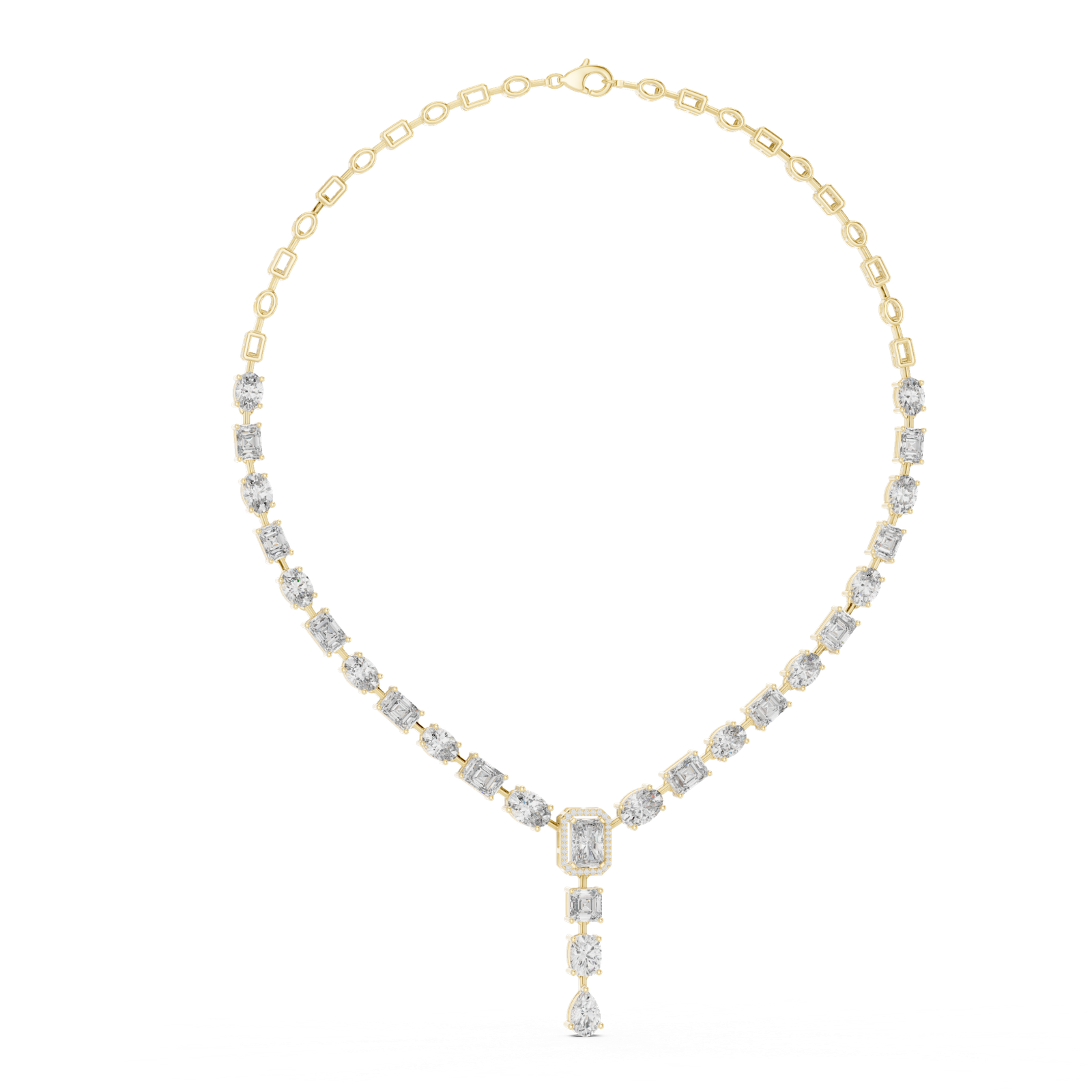 Majestic Multi Shape Diamond Necklace