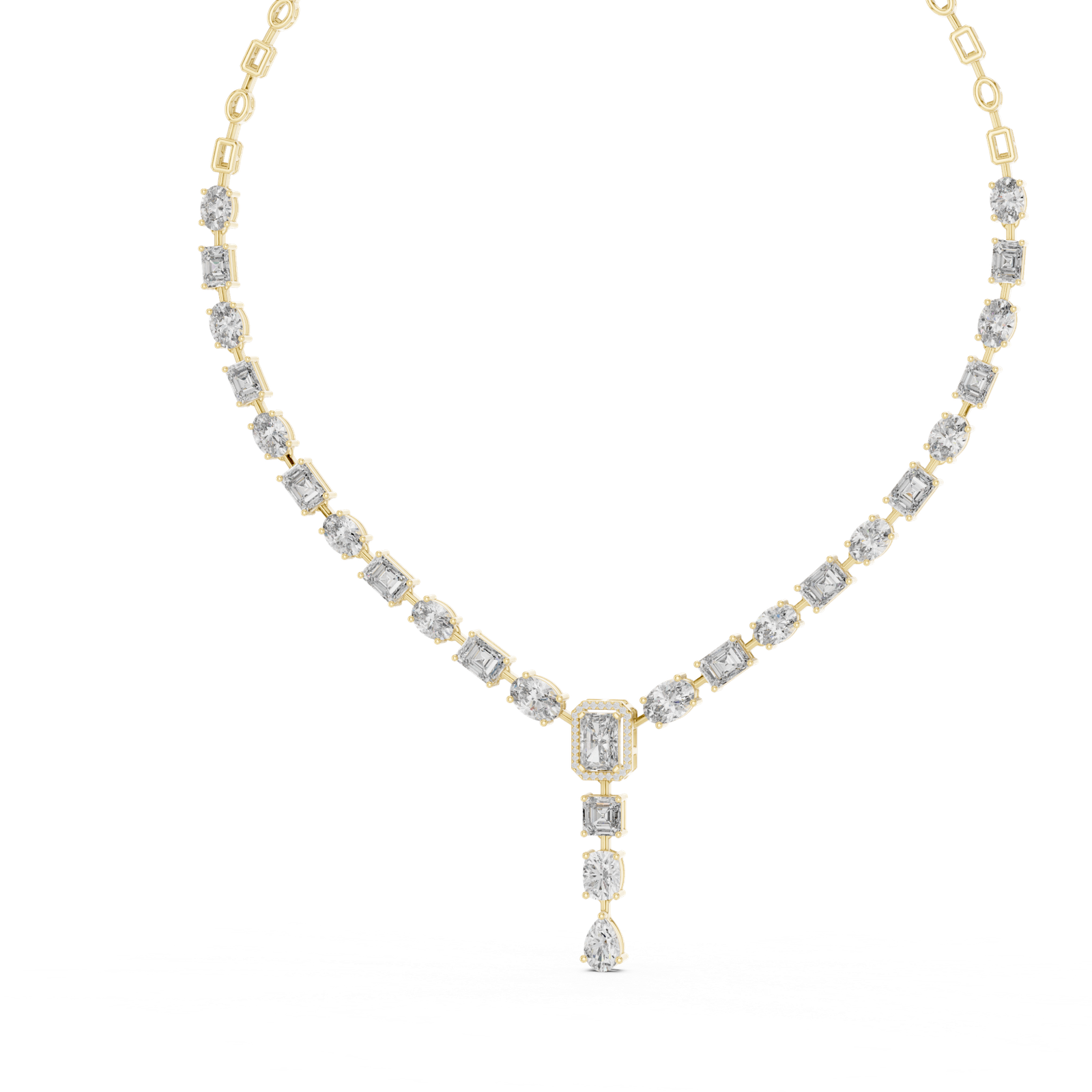Majestic Multi Shape Diamond Necklace