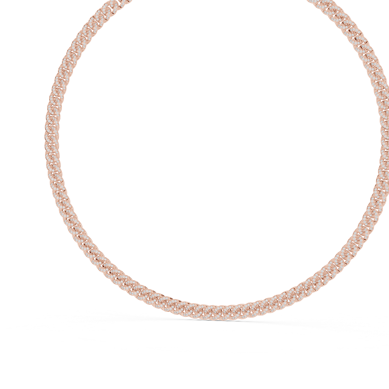 Twisted Diamond Rope Necklace