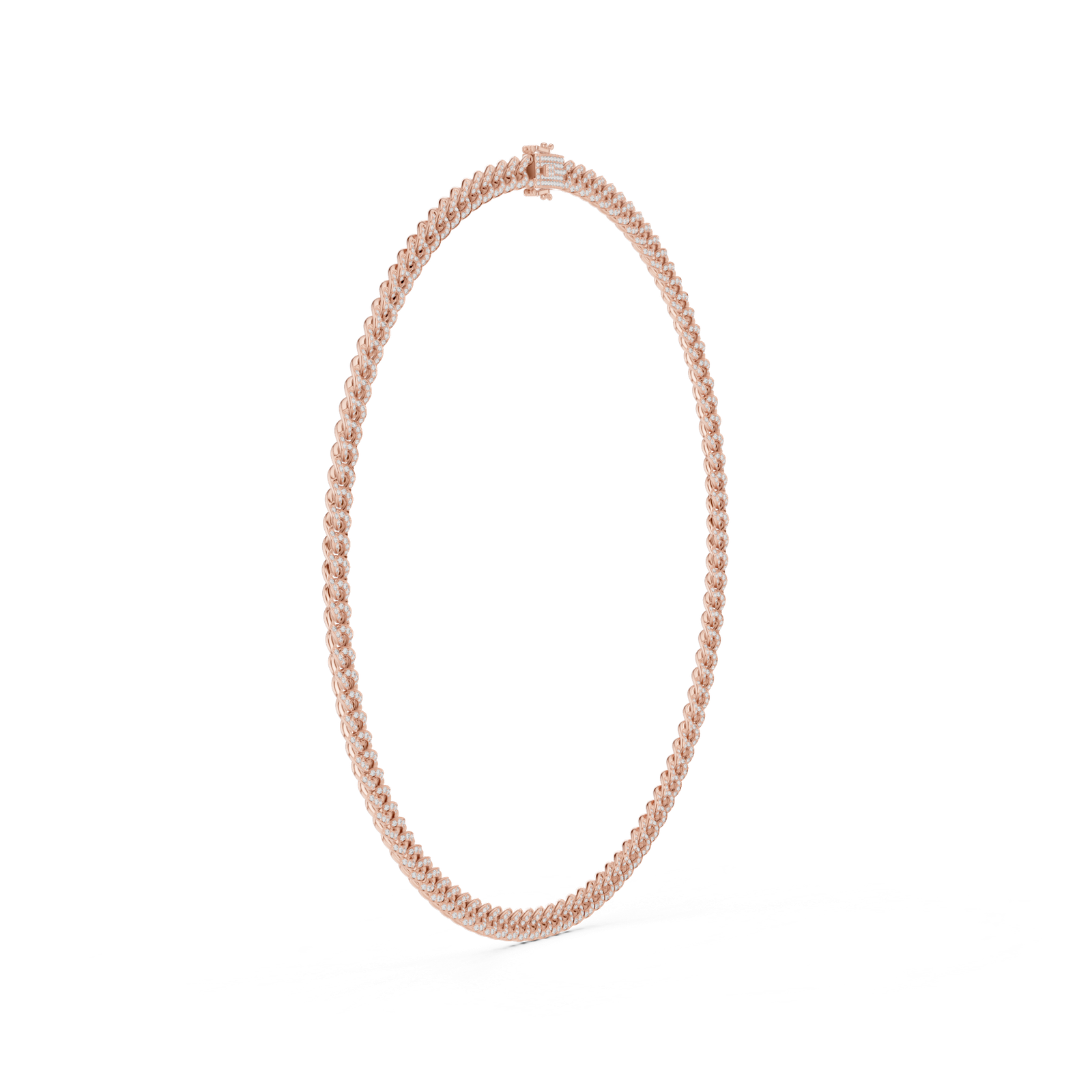 Twisted Diamond Rope Necklace