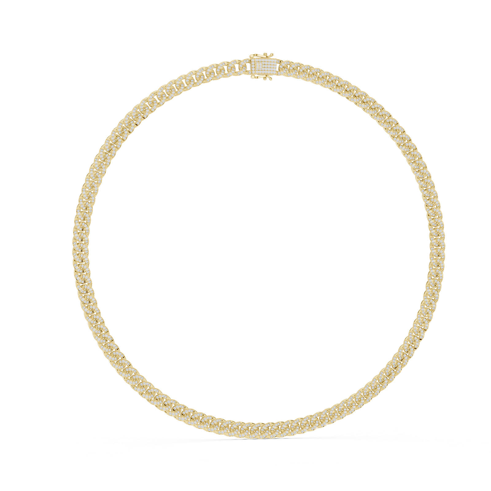 Twisted Diamond Rope Necklace