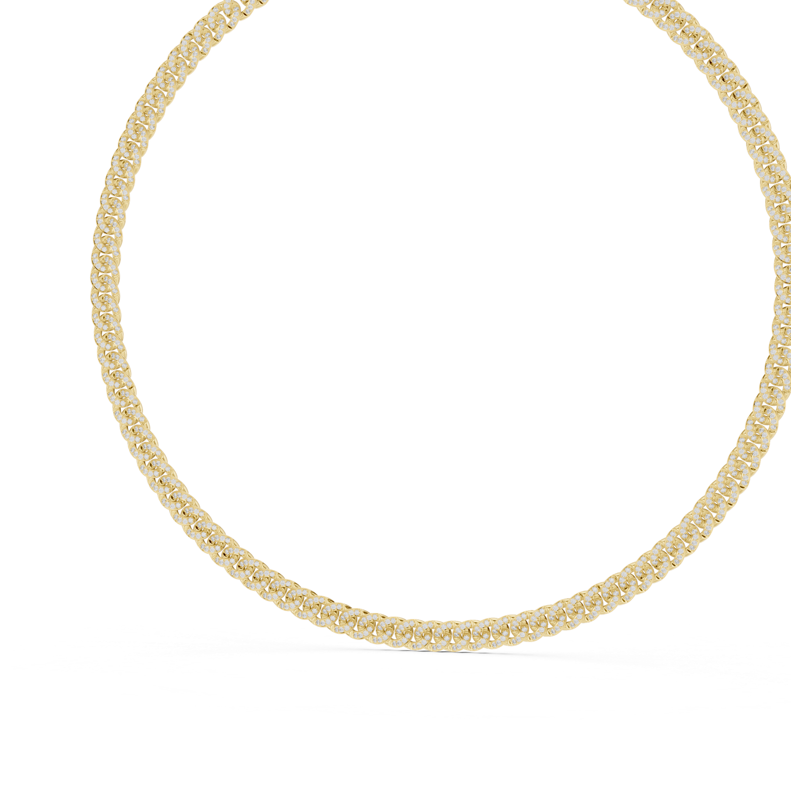 Twisted Diamond Rope Necklace