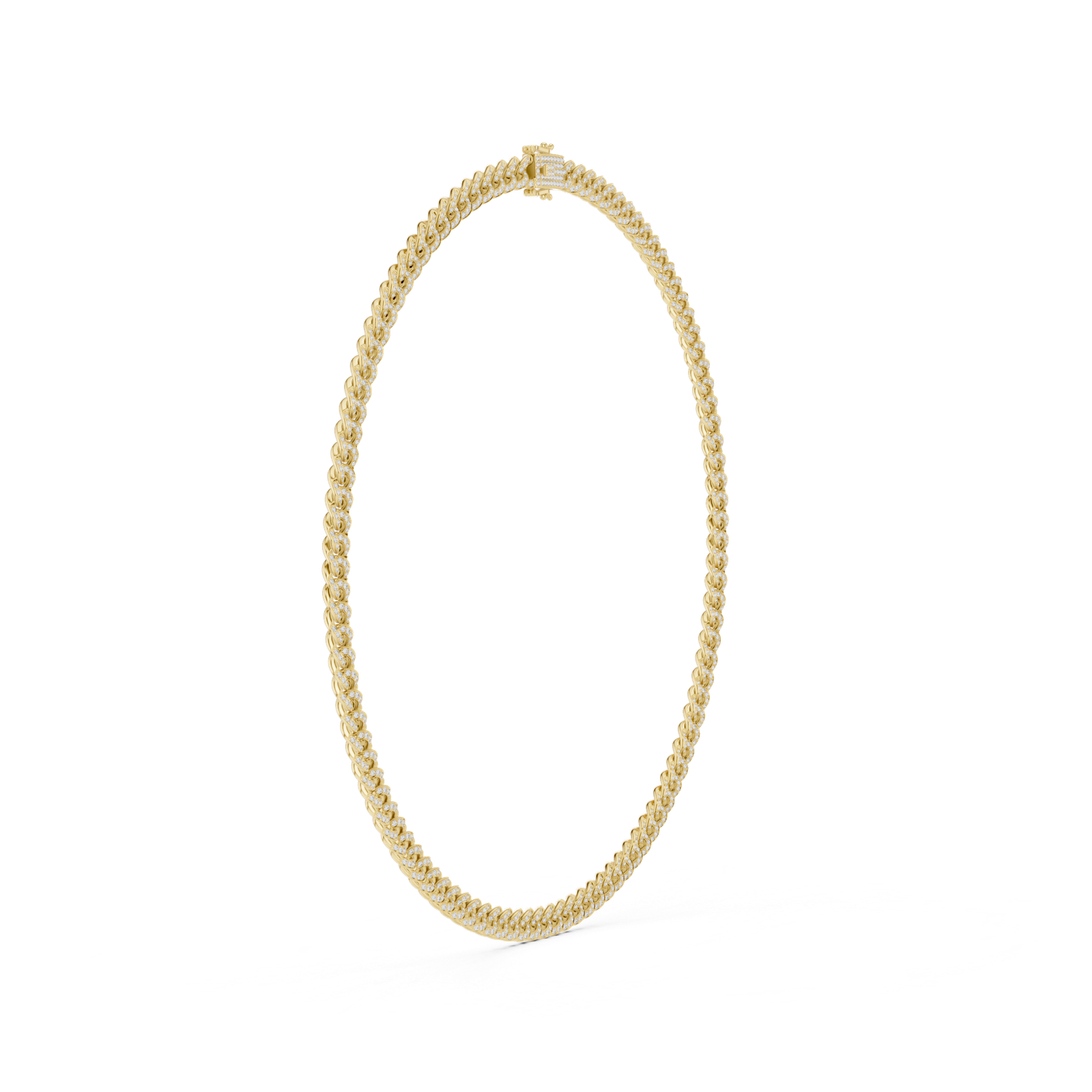 Twisted Diamond Rope Necklace