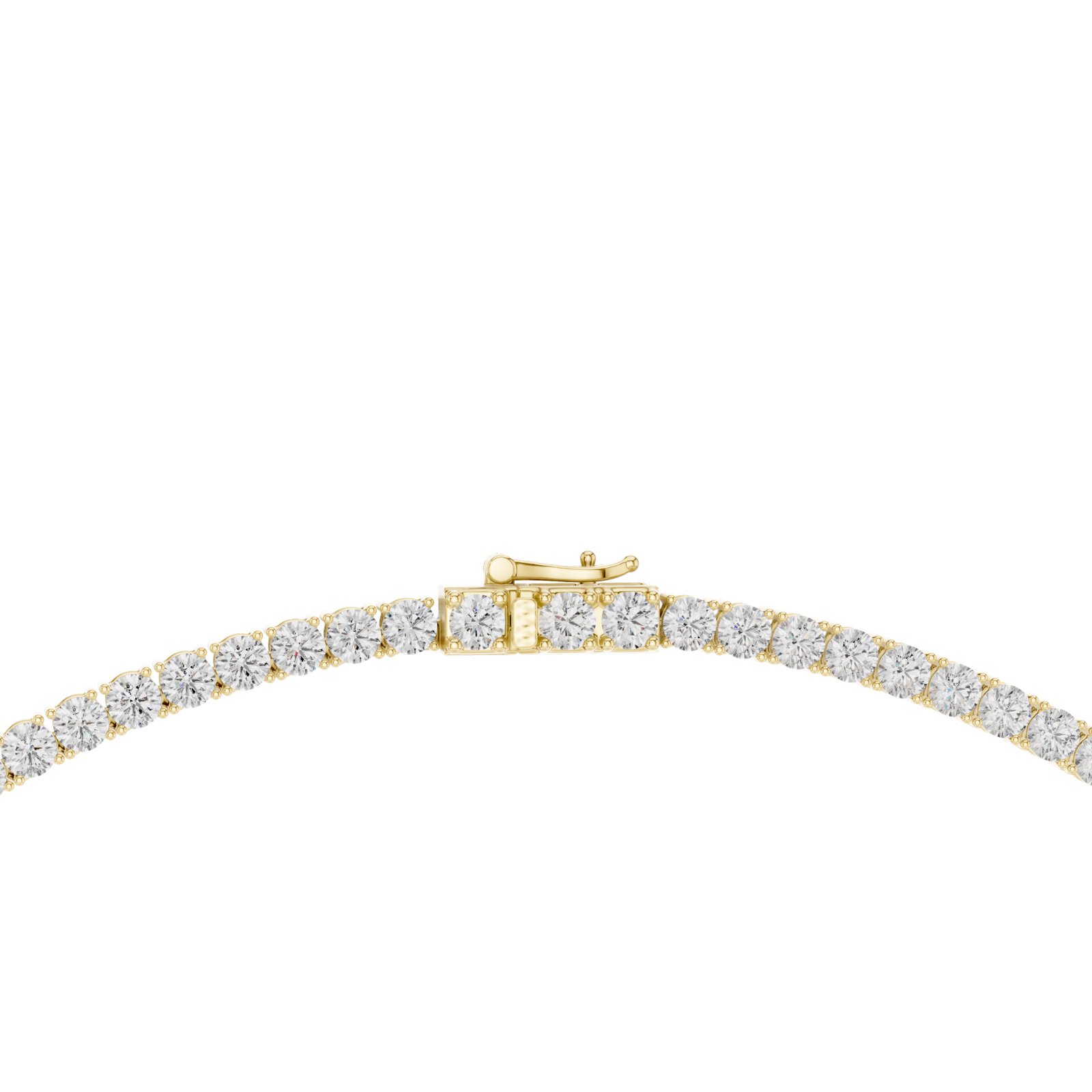 Classic Round Diamond Tennis Necklace