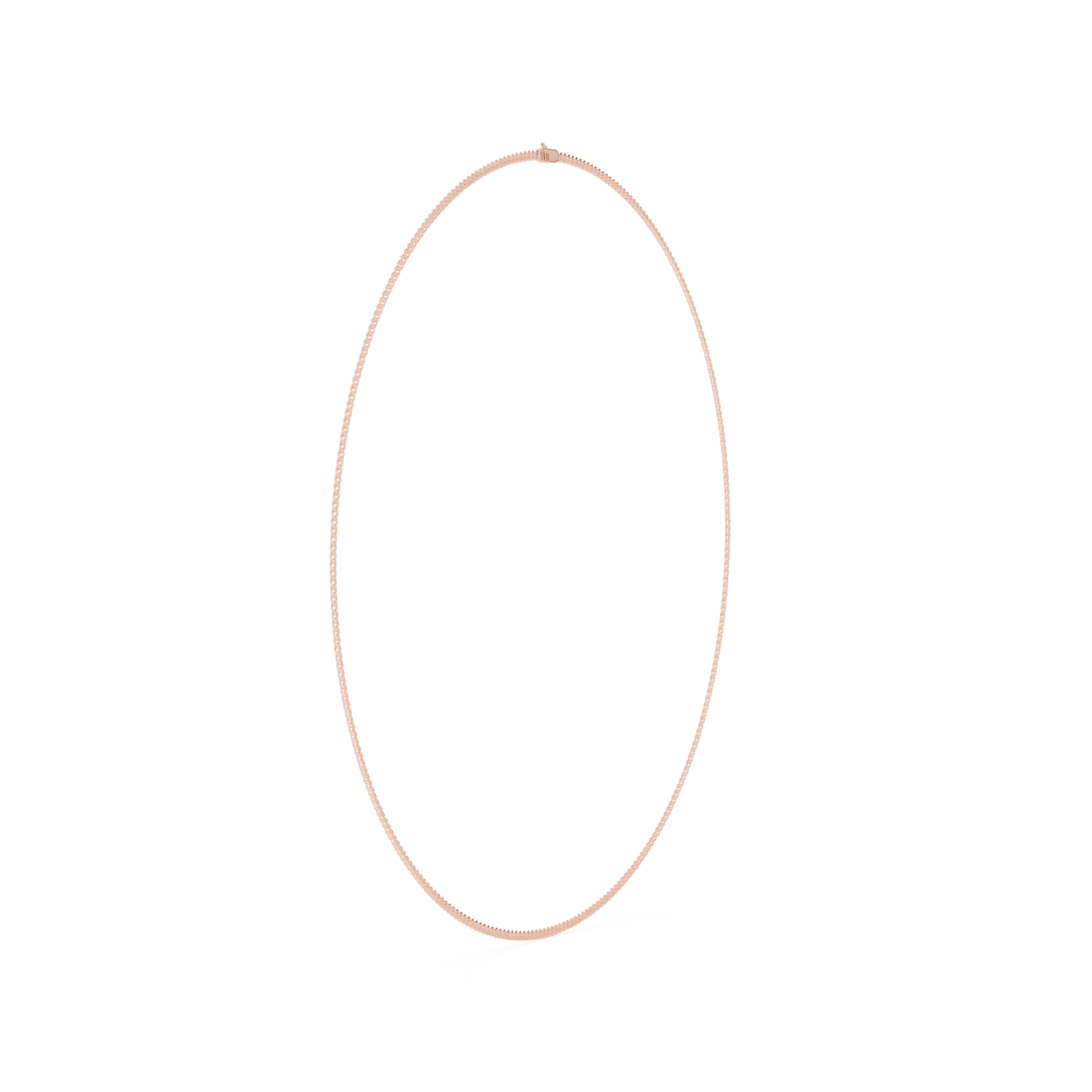 Minimal Diamond Chain Necklace