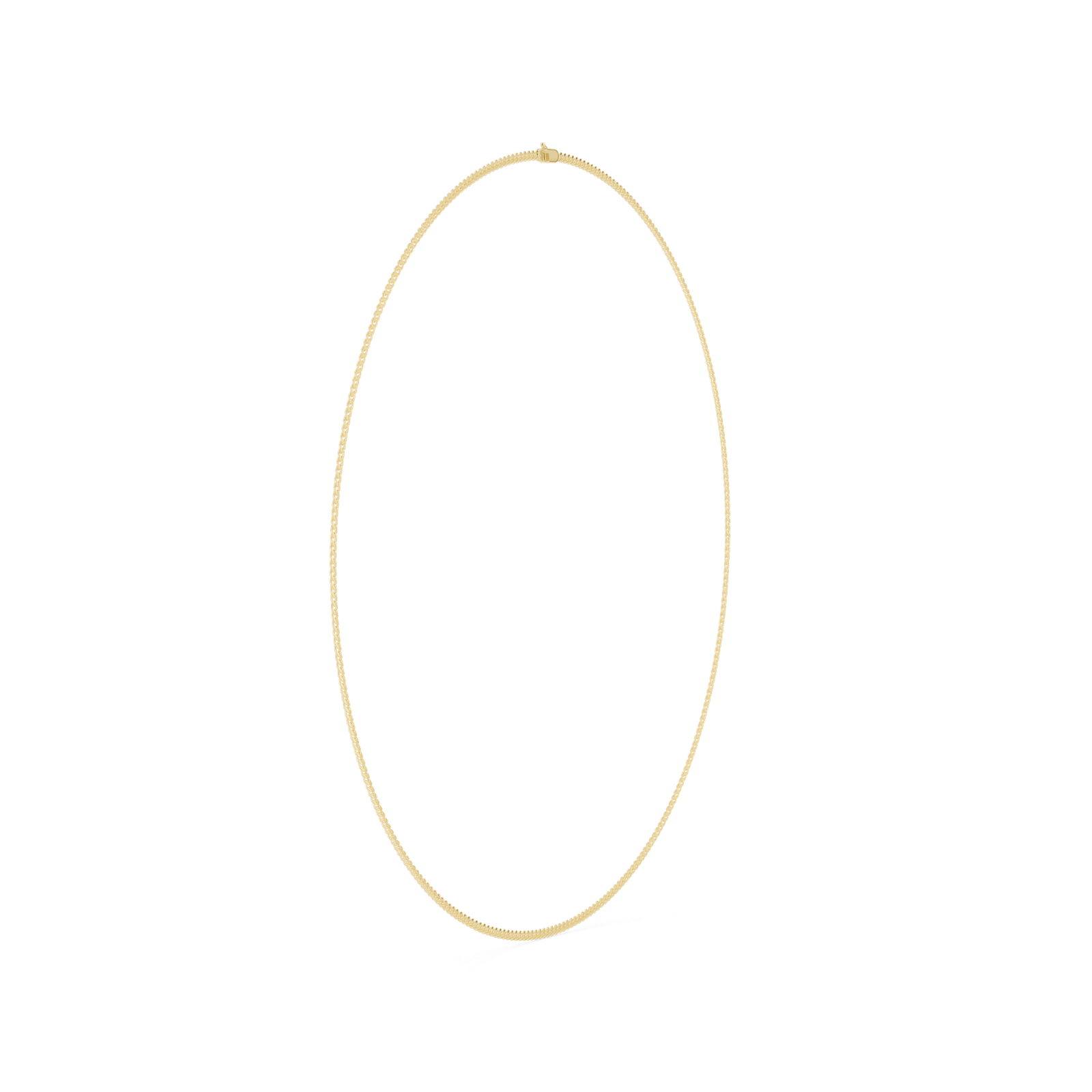 Minimal Diamond Chain Necklace
