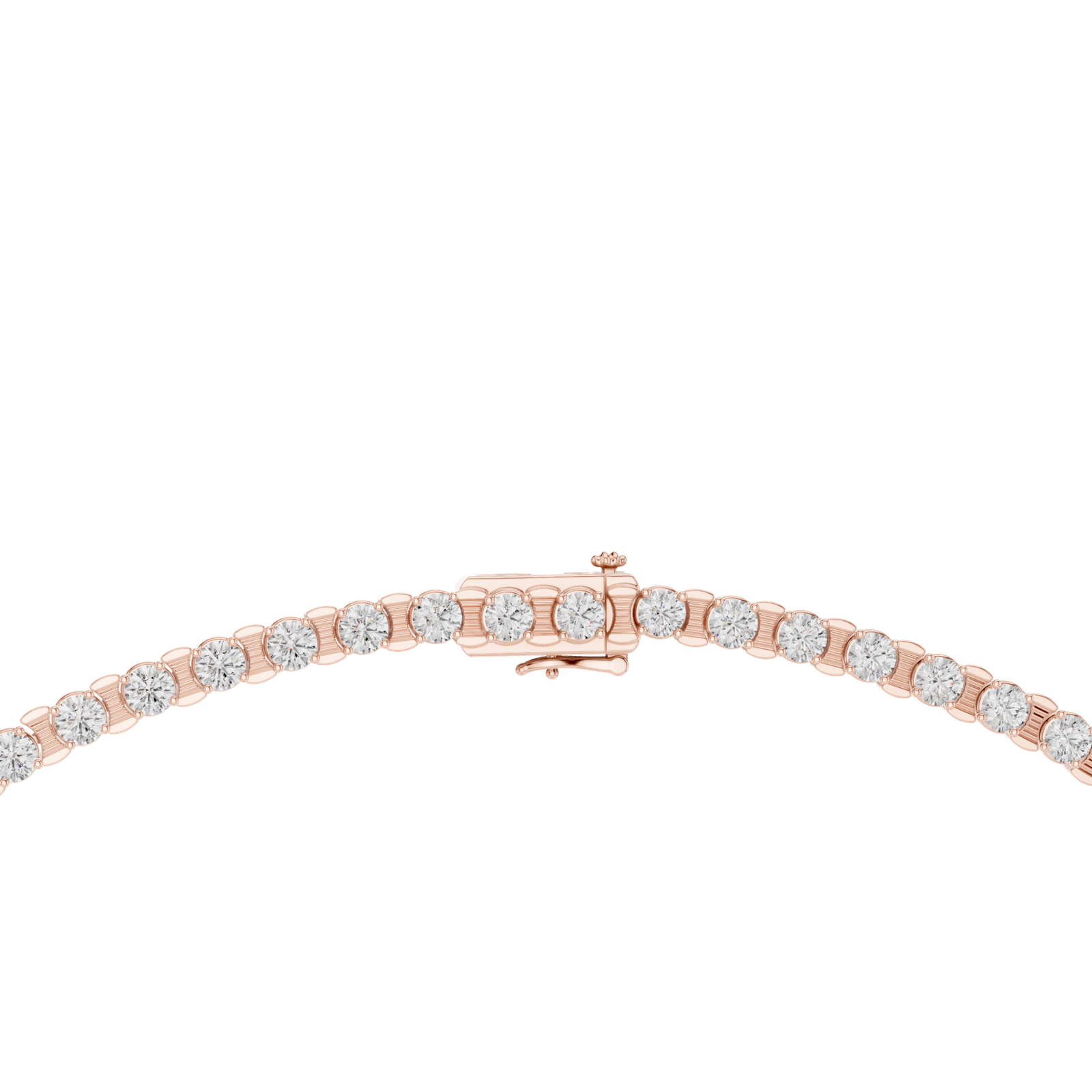 Bezel Set Diamond Necklace
