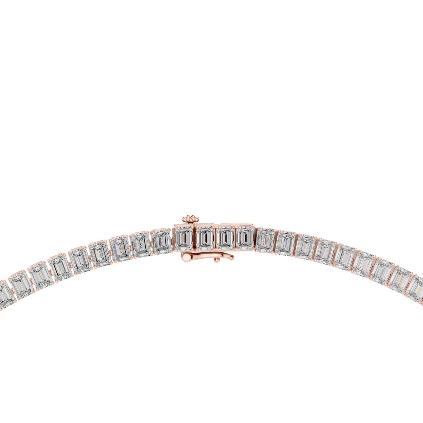 Elite Emerald Diamond Tennis Necklace