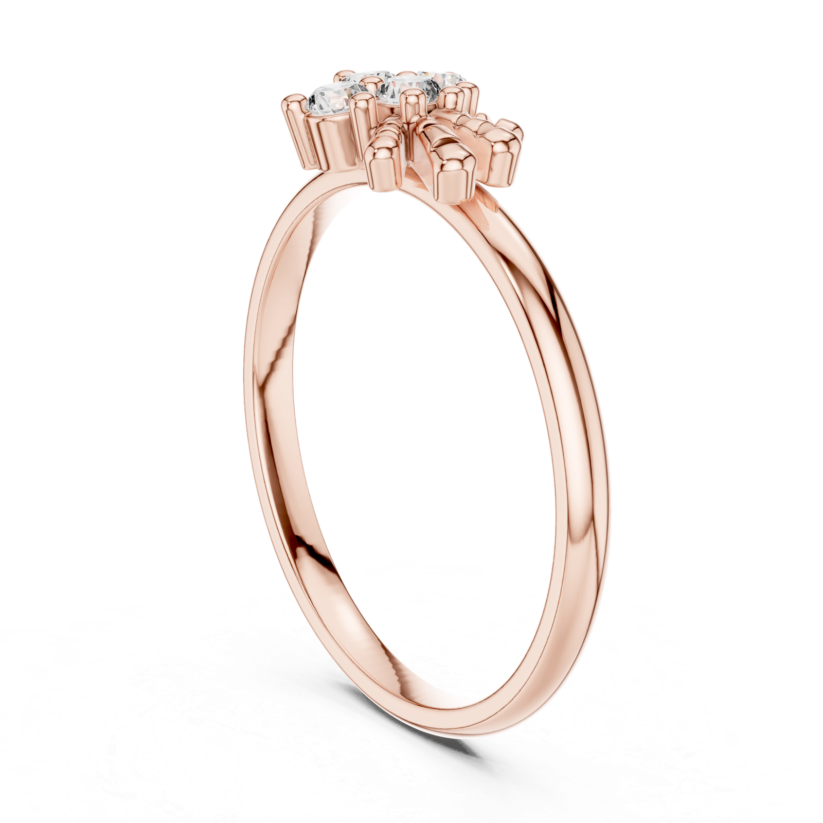 Four-Stone Floral Ring