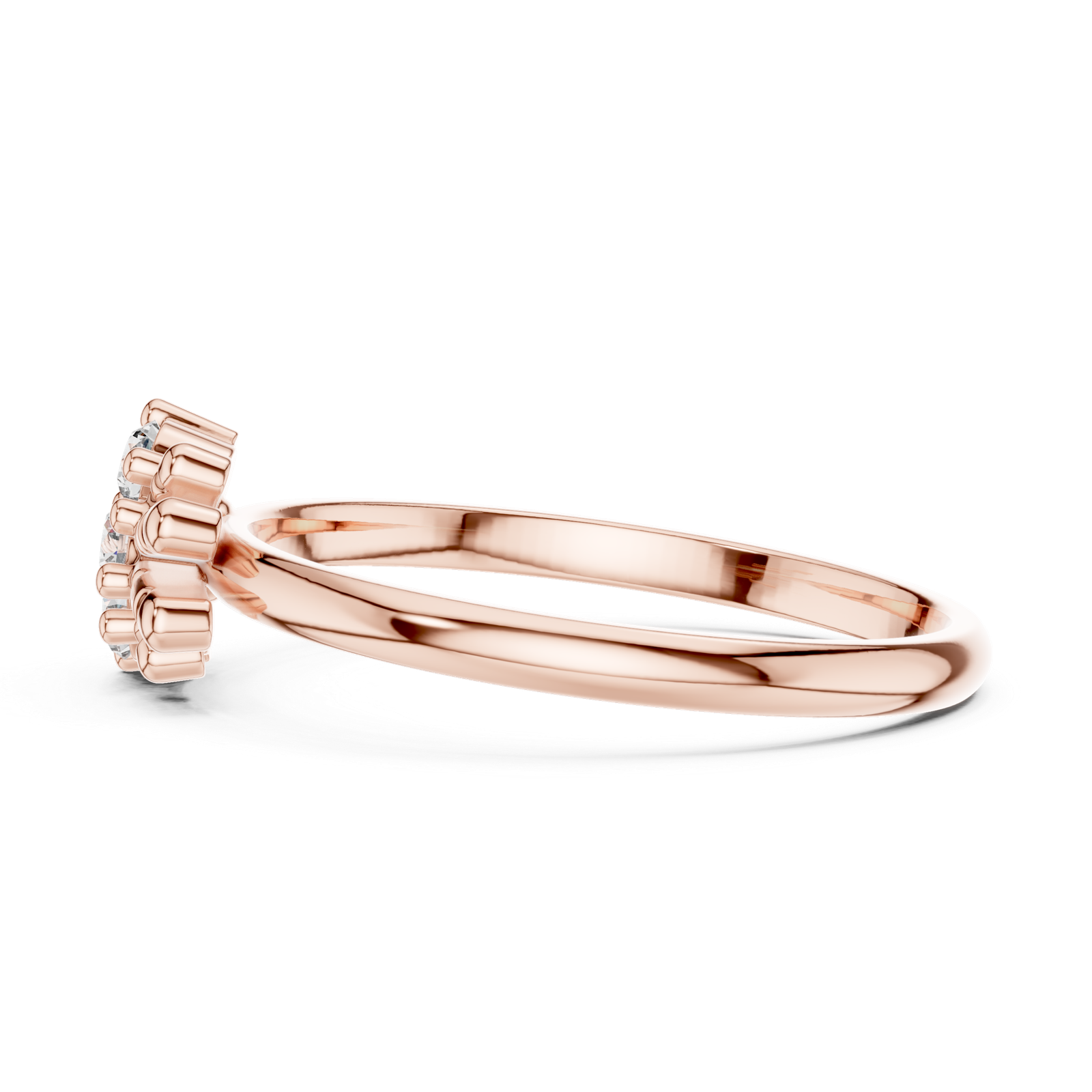 Four-Stone Floral Ring