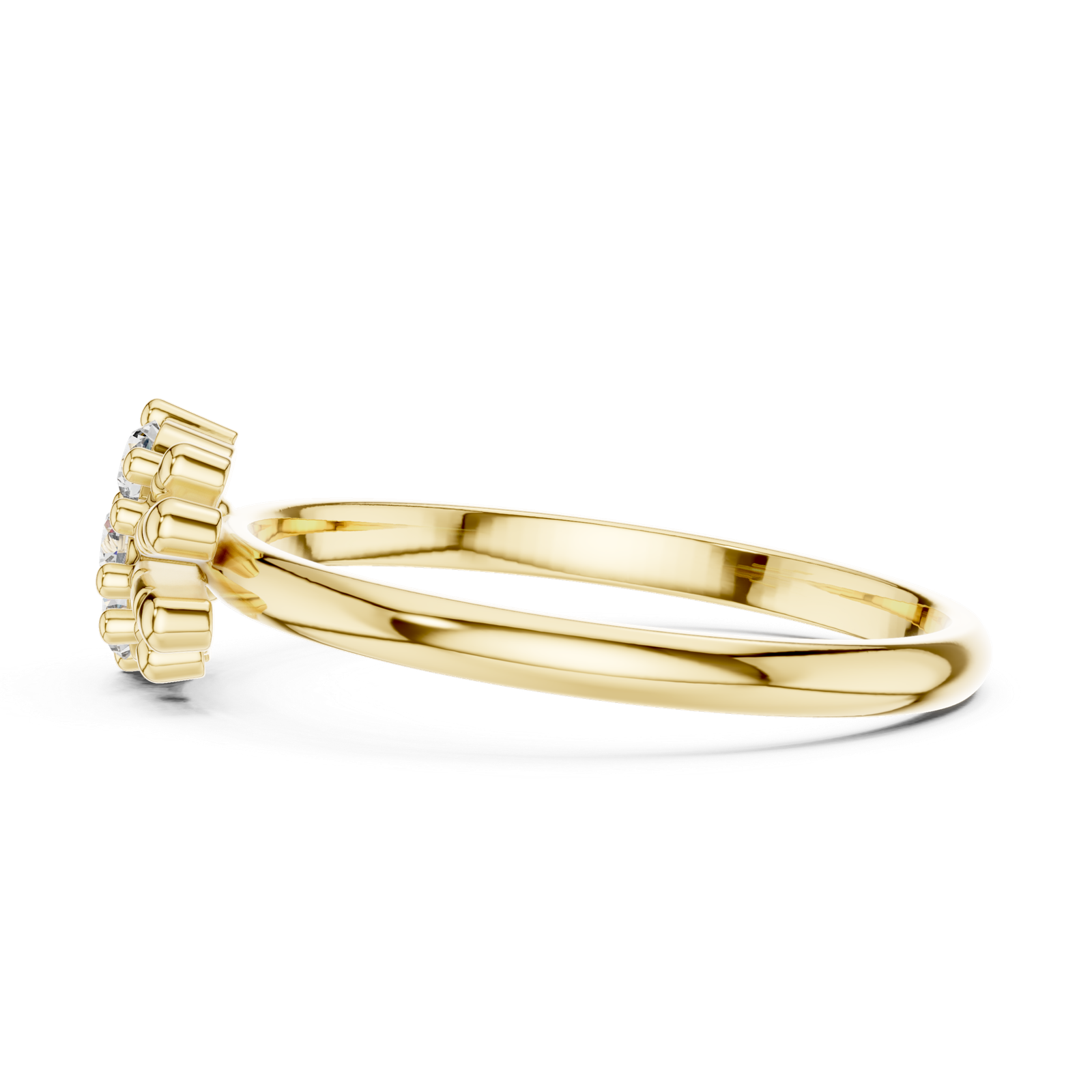 Four-Stone Floral Ring