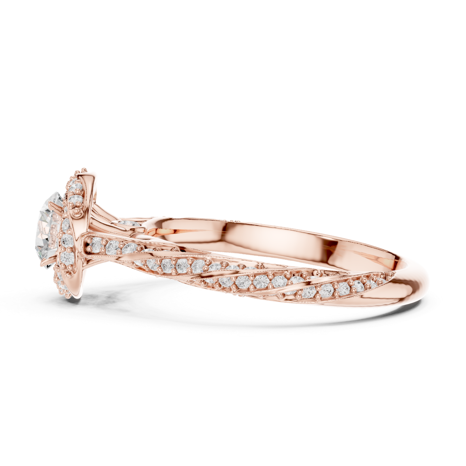 Round Split Shank Ring