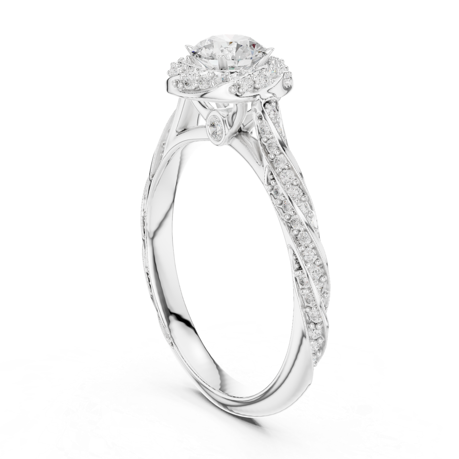 Round Split Shank Ring