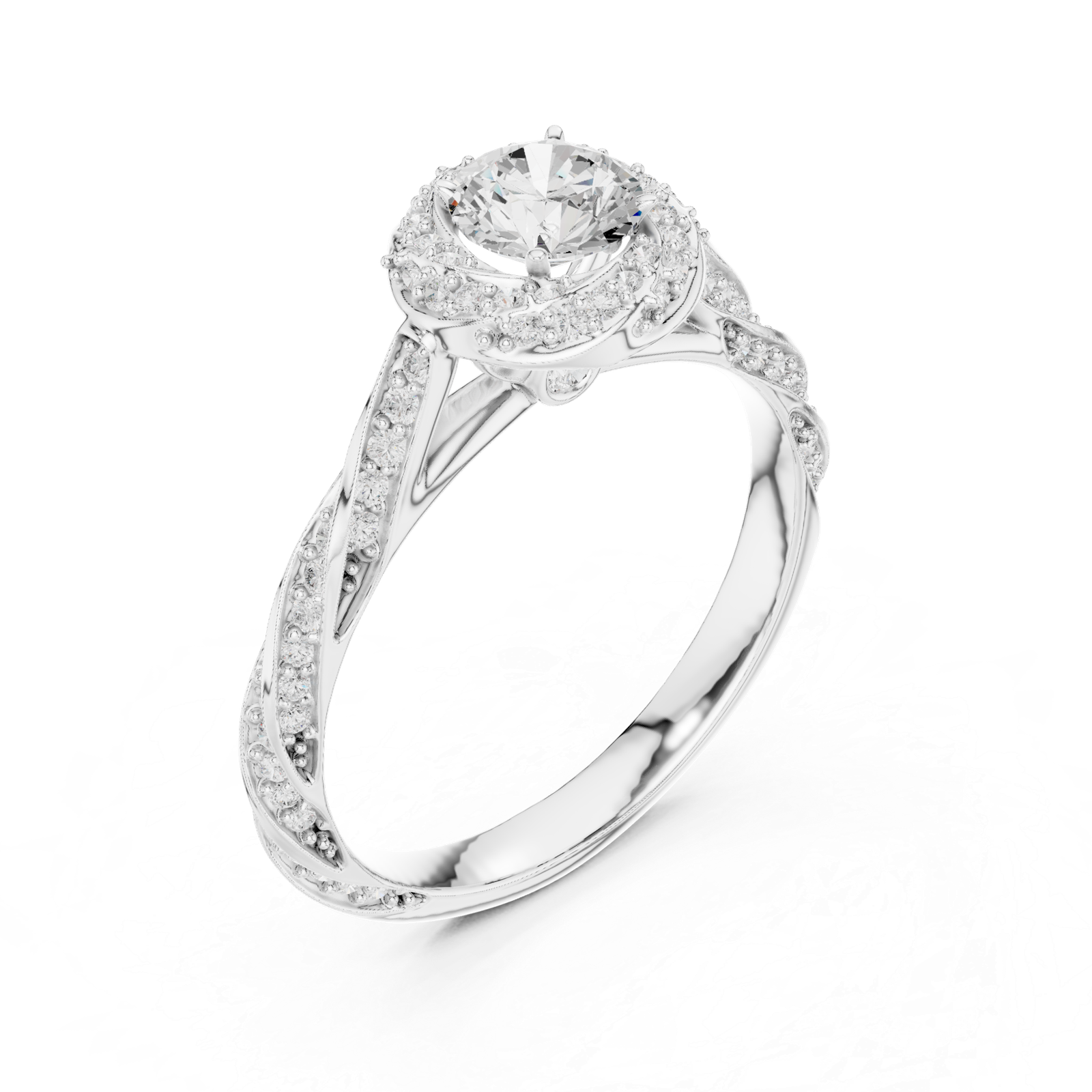 Round Split Shank Ring