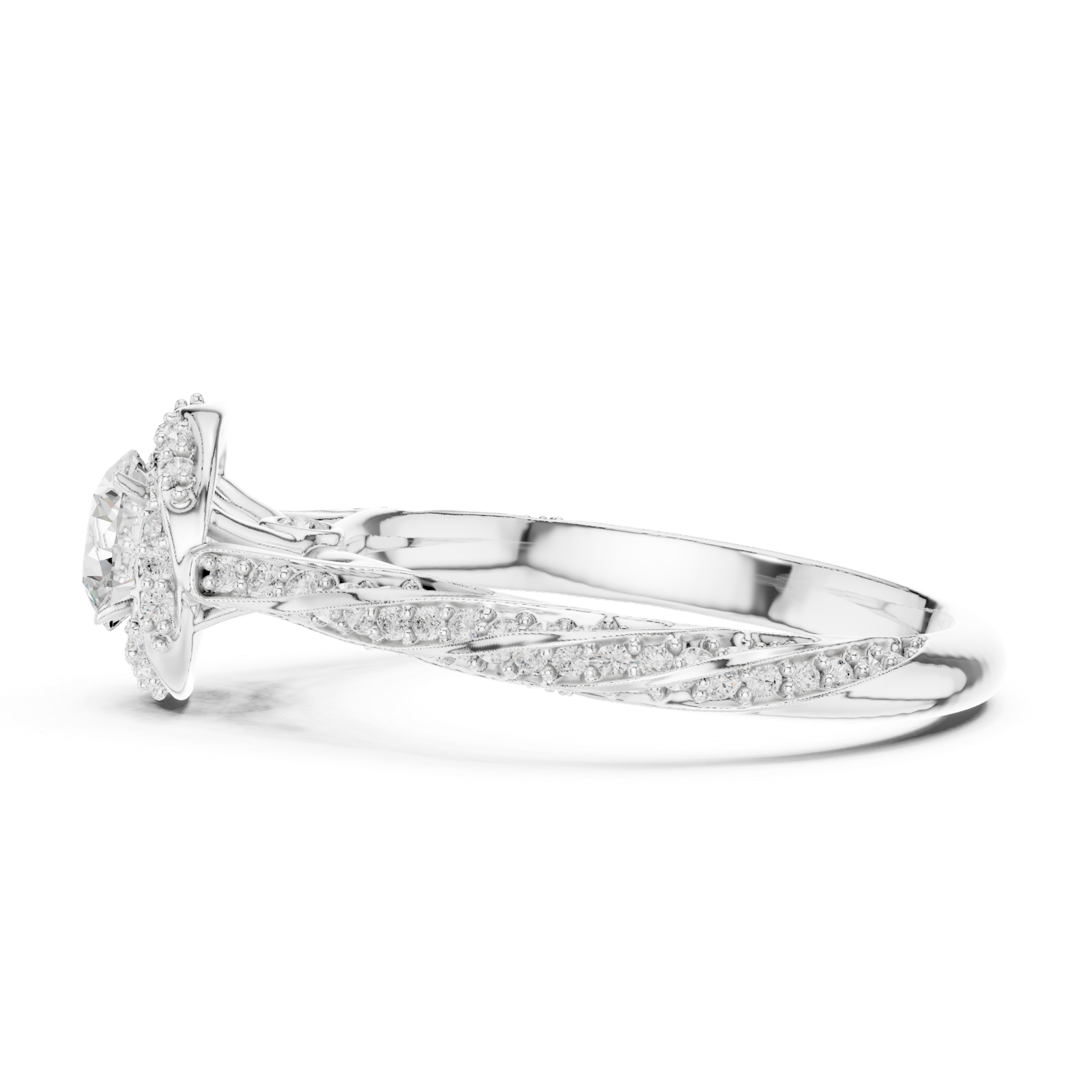 Round Split Shank Ring
