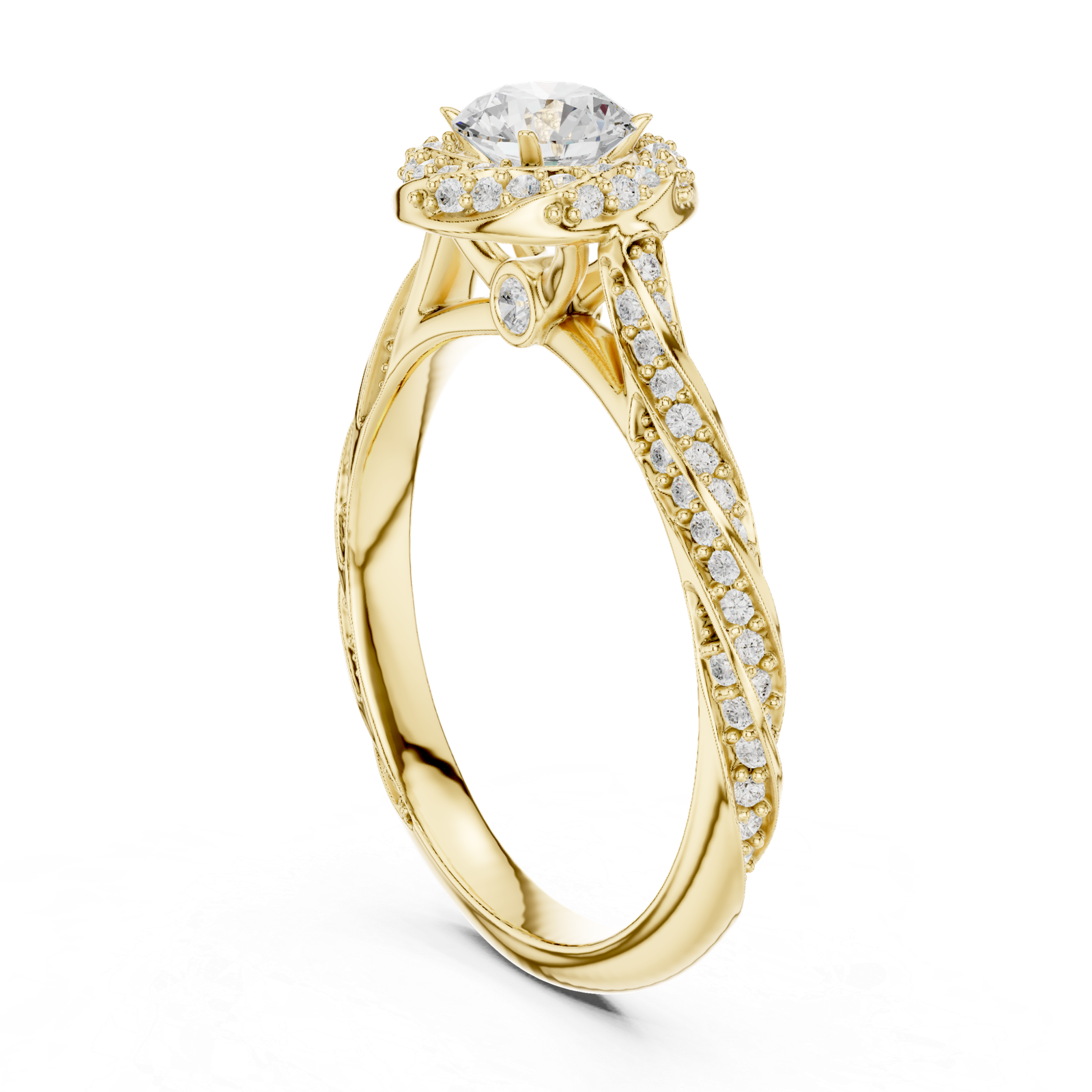 Round Split Shank Ring