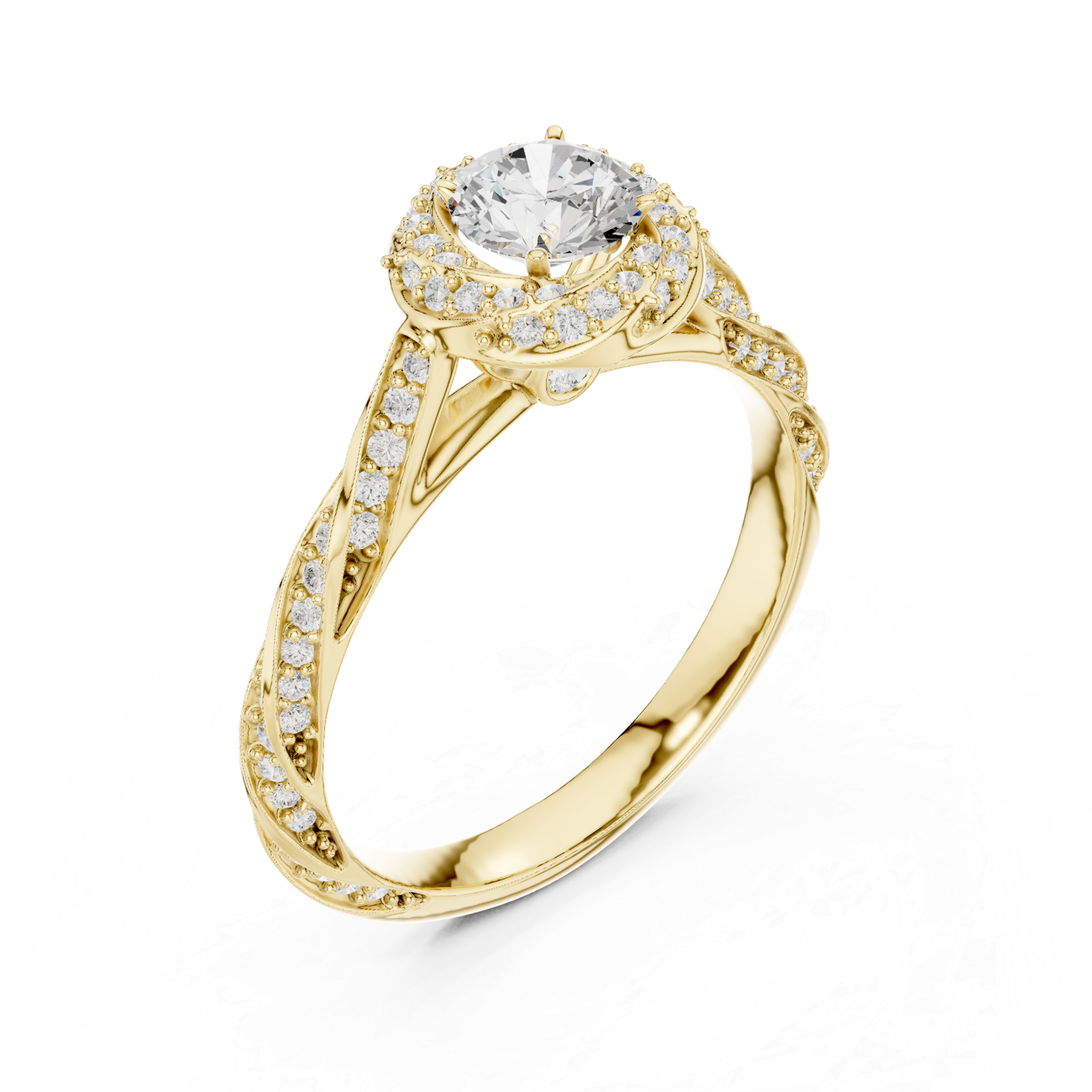 Round Split Shank Ring