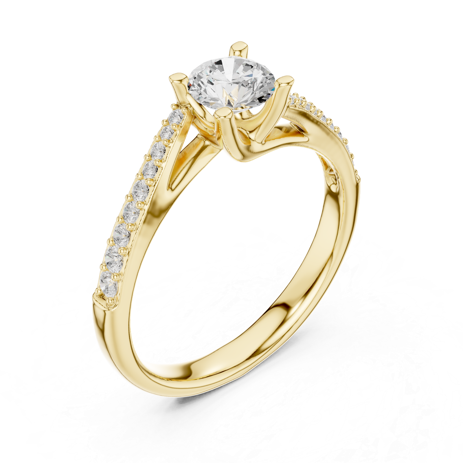 Round Graduated Pavé Ring