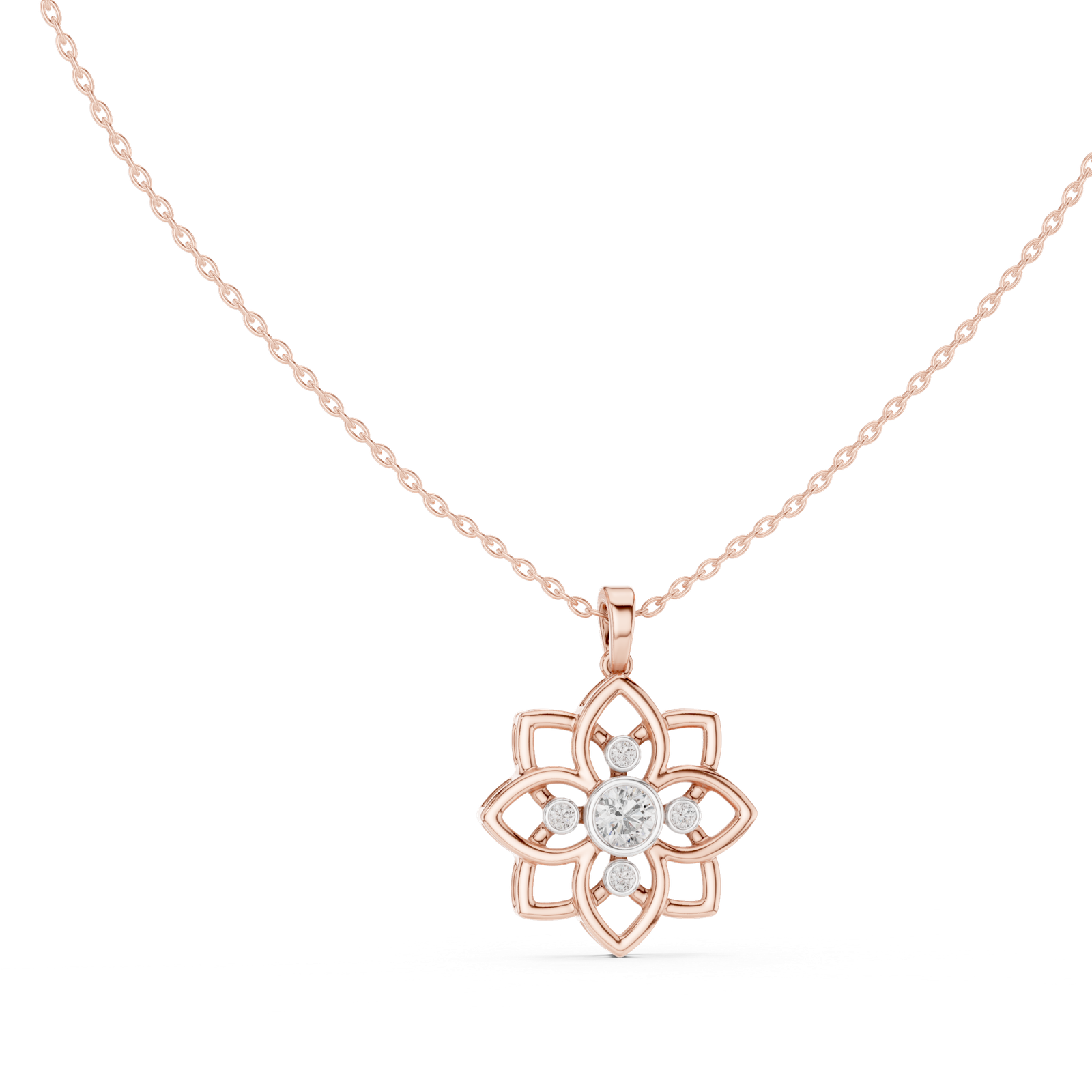 Aurelia Floral Mandala Pendant