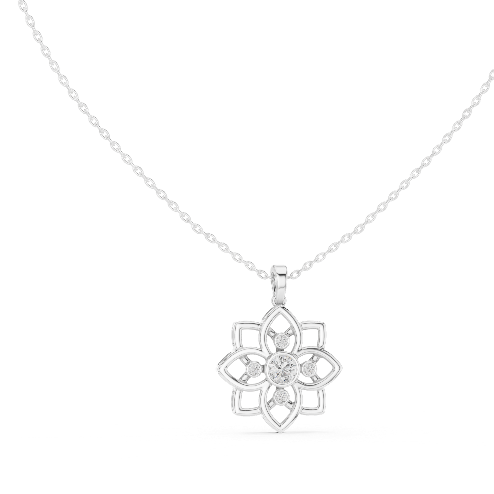 Aurelia Floral Mandala Pendant