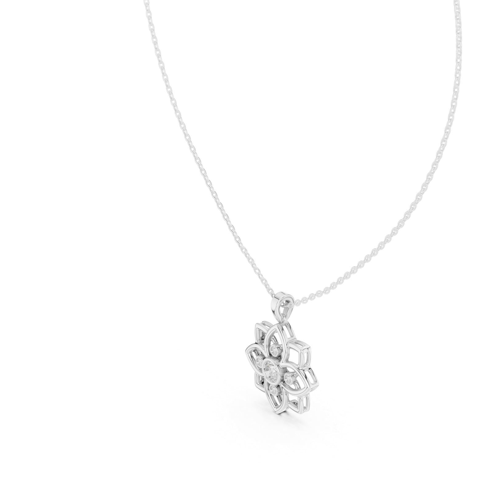 Aurelia Floral Mandala Pendant