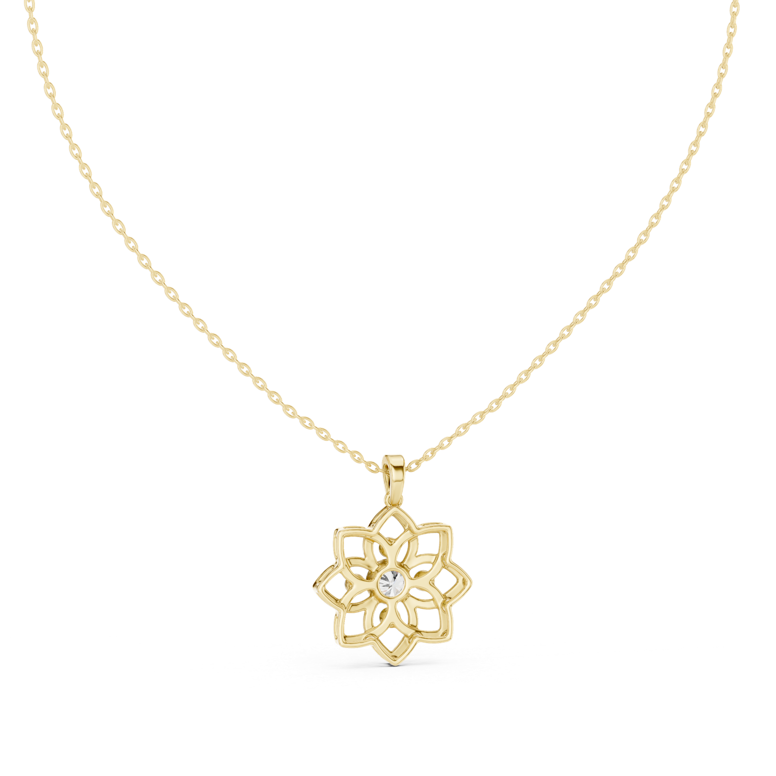 Aurelia Floral Mandala Pendant
