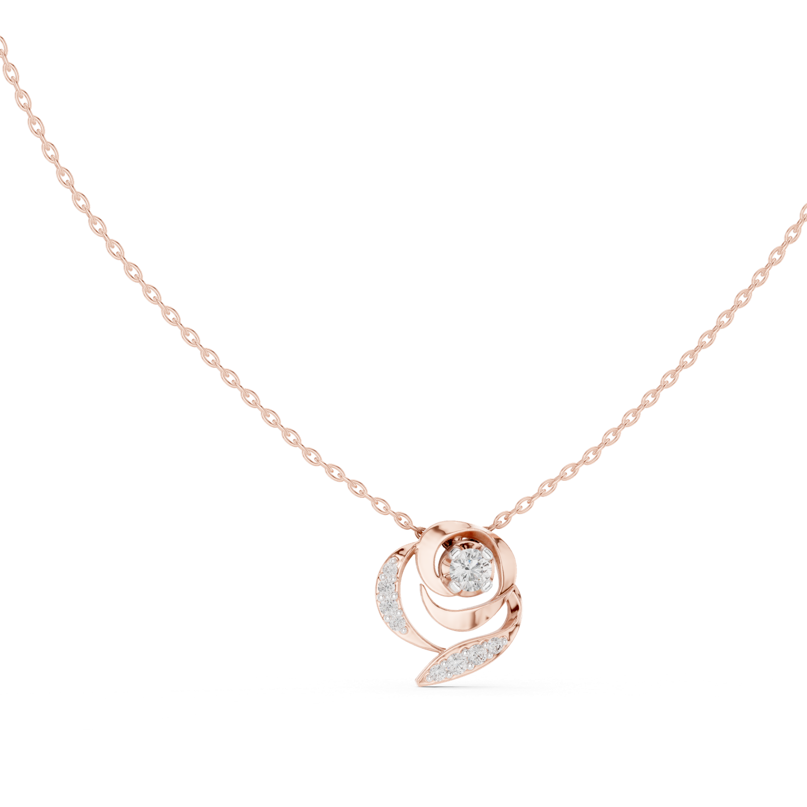 Éclat Swirl Statement Pendant