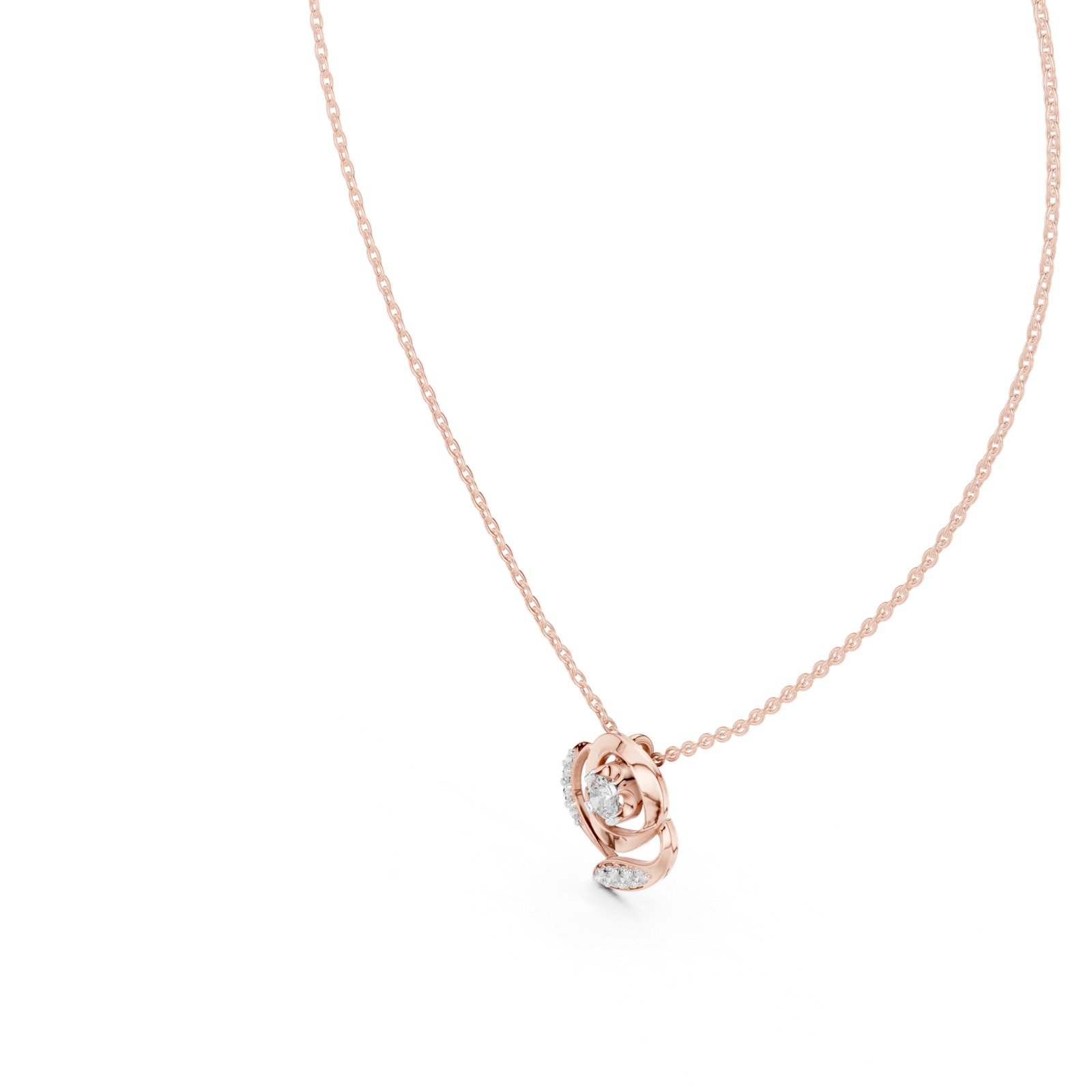 Éclat Swirl Statement Pendant