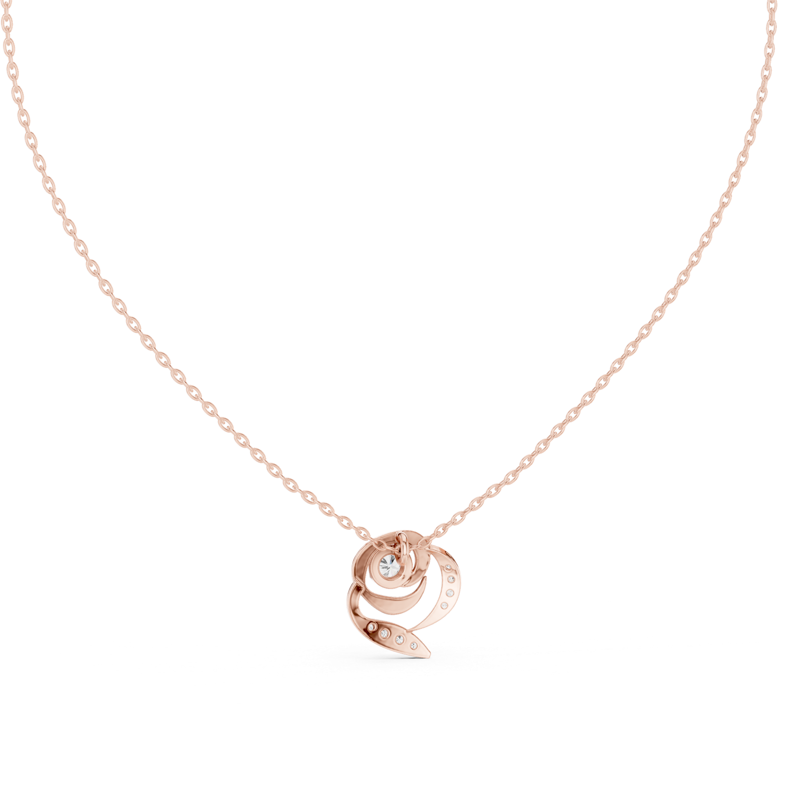 Éclat Swirl Statement Pendant