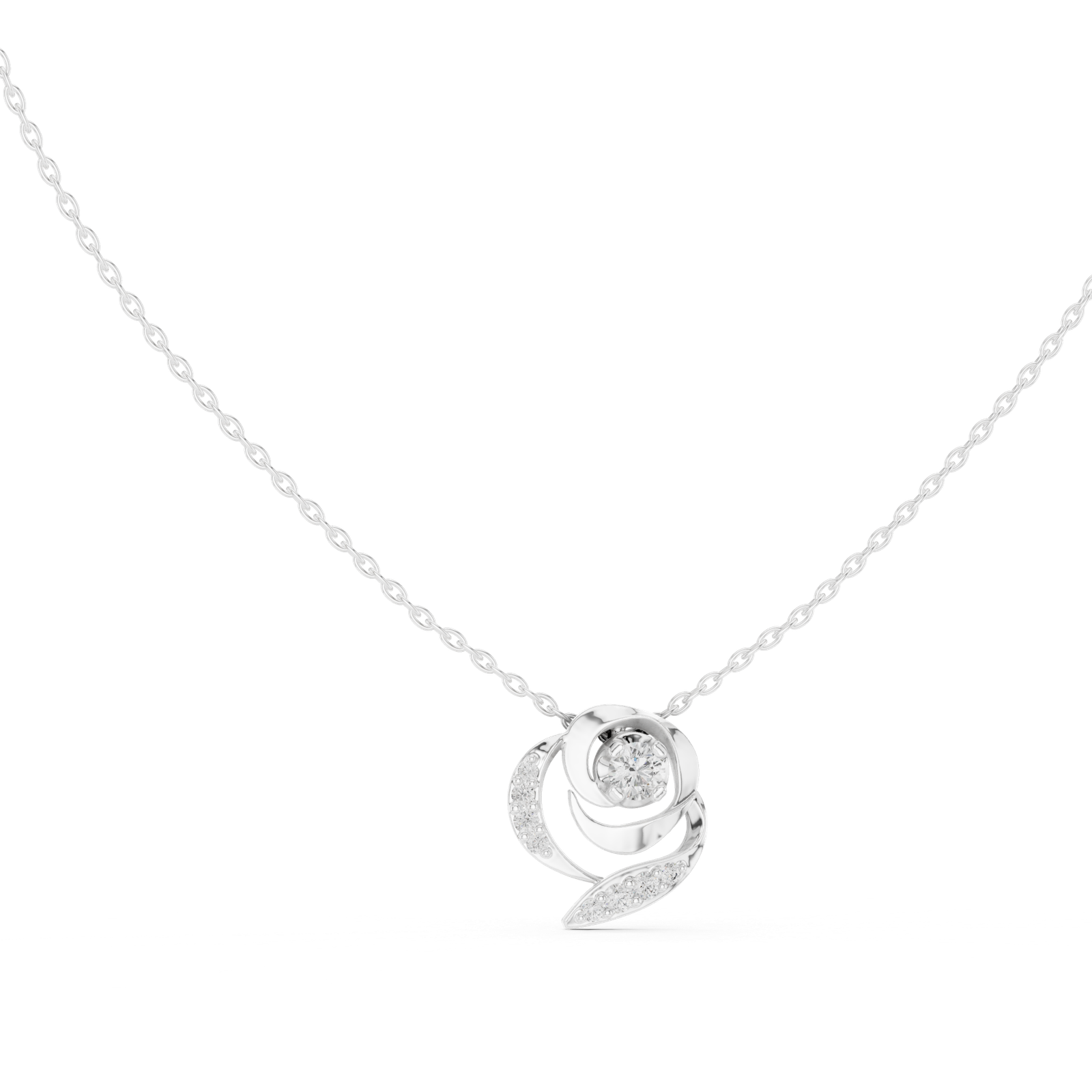 Éclat Swirl Statement Pendant