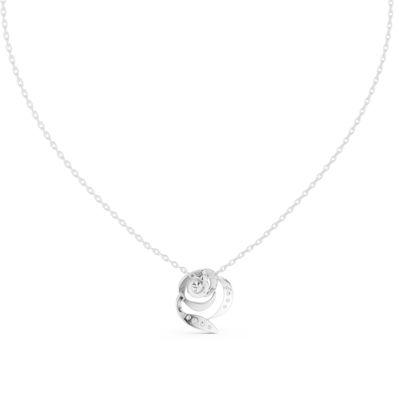 Éclat Swirl Statement Pendant