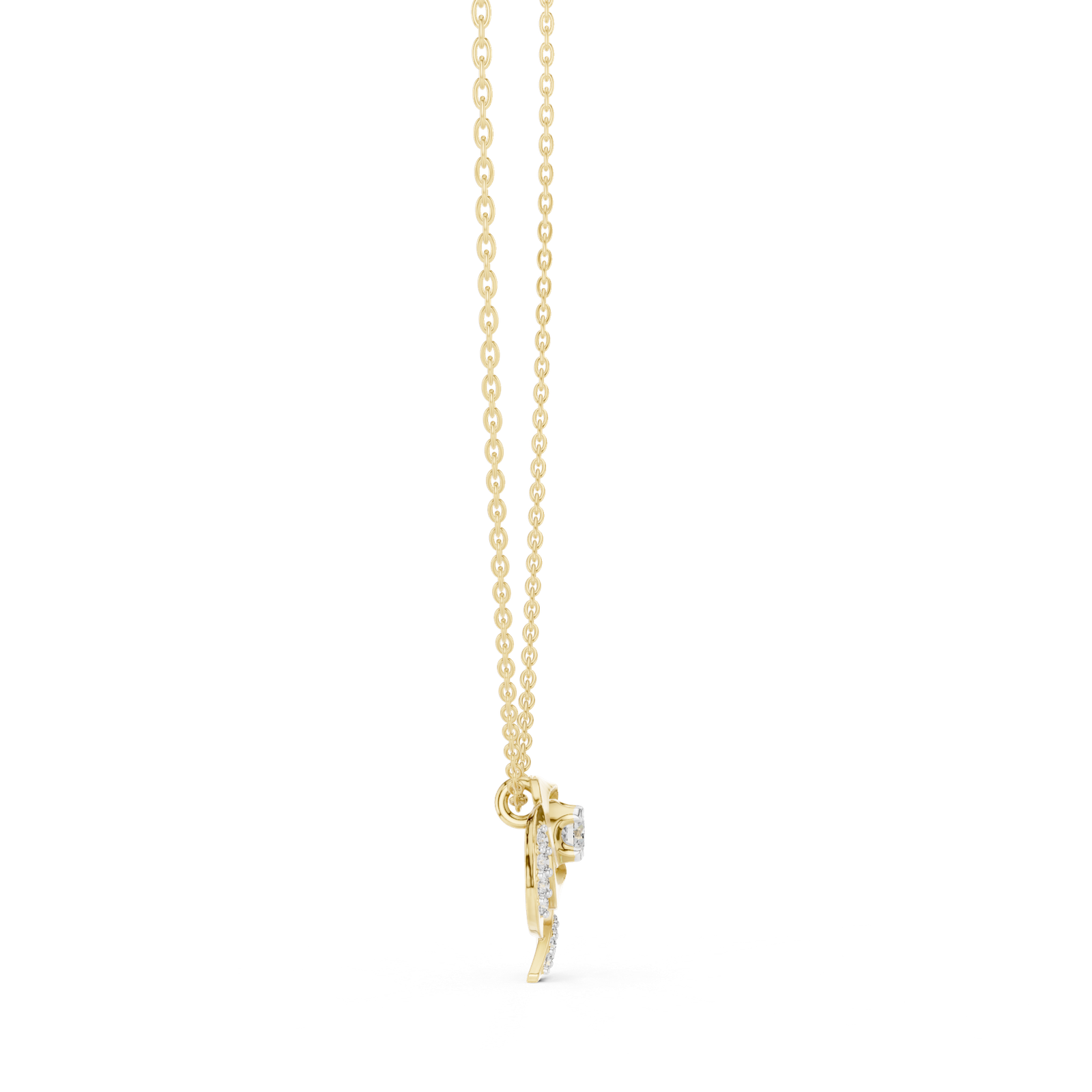 Éclat Swirl Statement Pendant