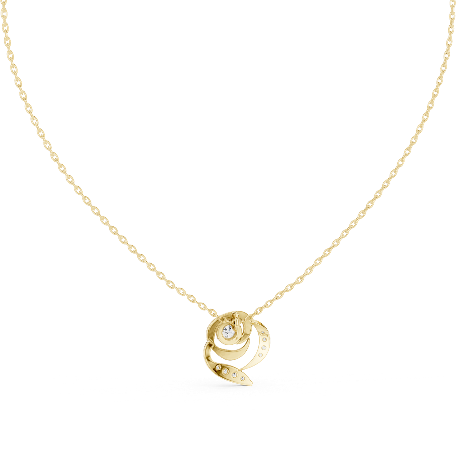 Éclat Swirl Statement Pendant