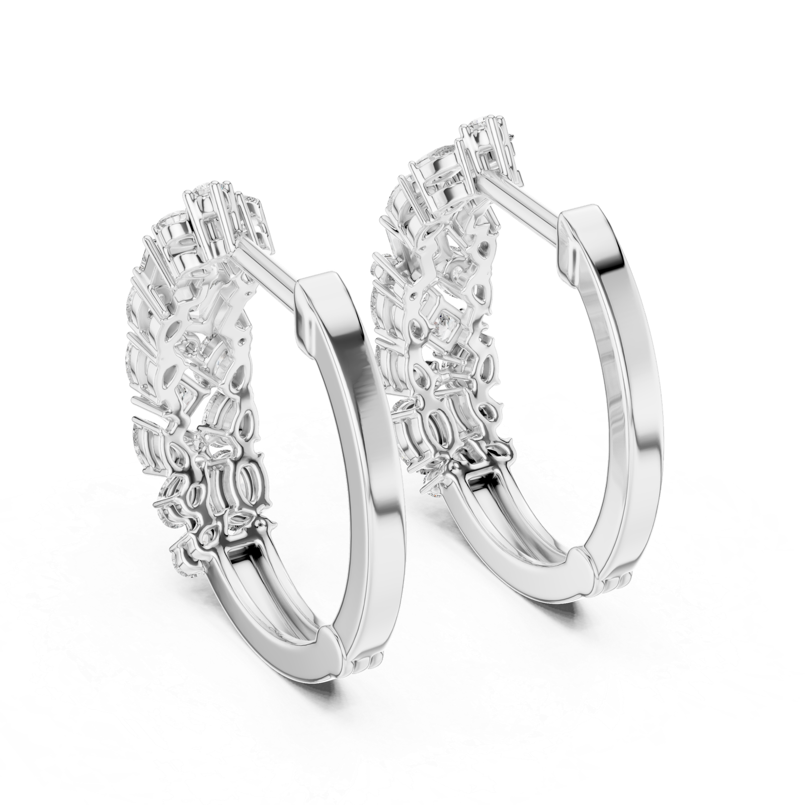 Gianna Multi Shape Diamond Ear Cuff Diamond Earrings