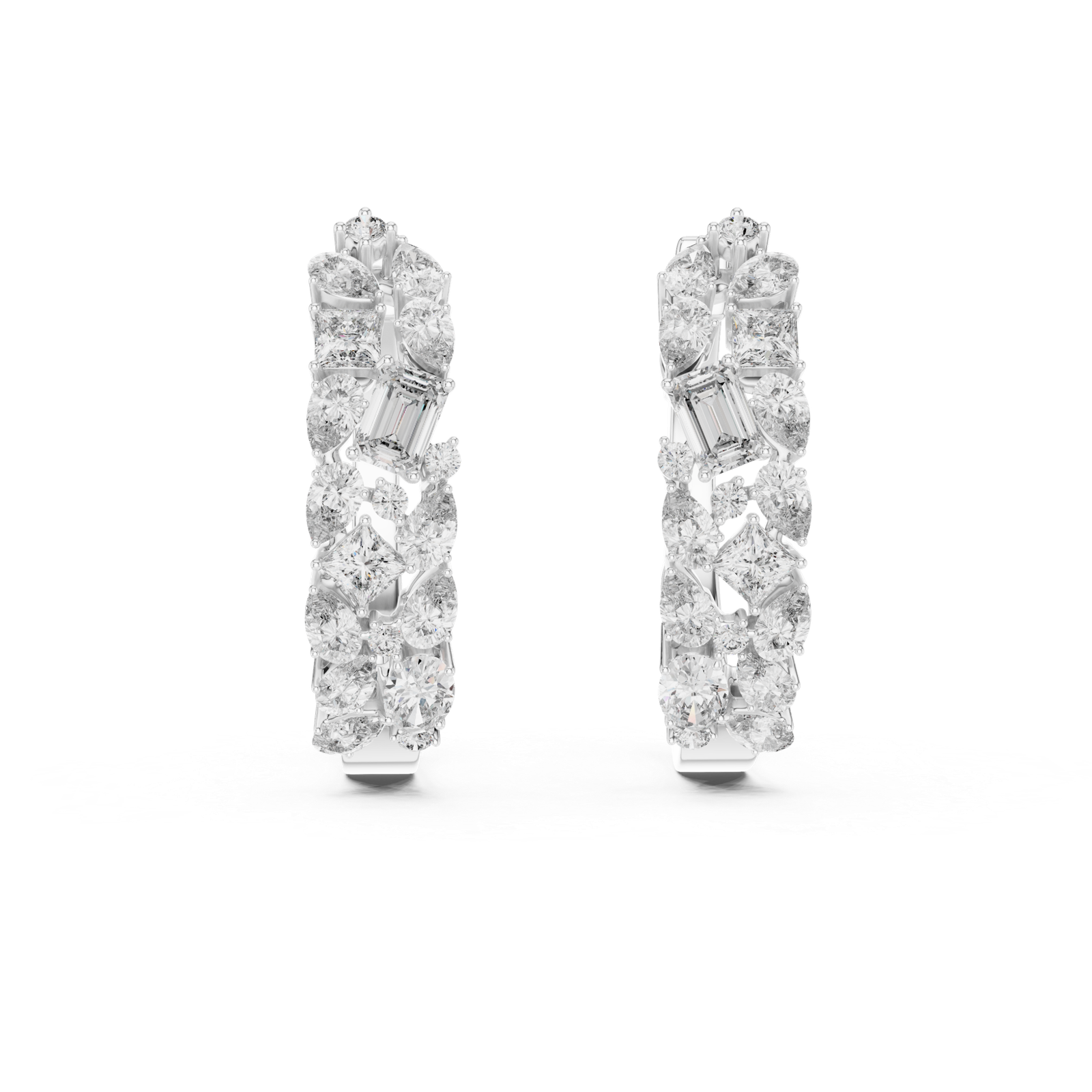 Gianna Multi Shape Diamond Ear Cuff Diamond Earrings