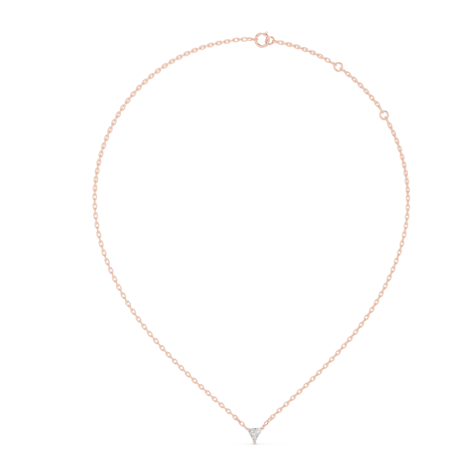 Seraphine Triangle Solitaire Pendant