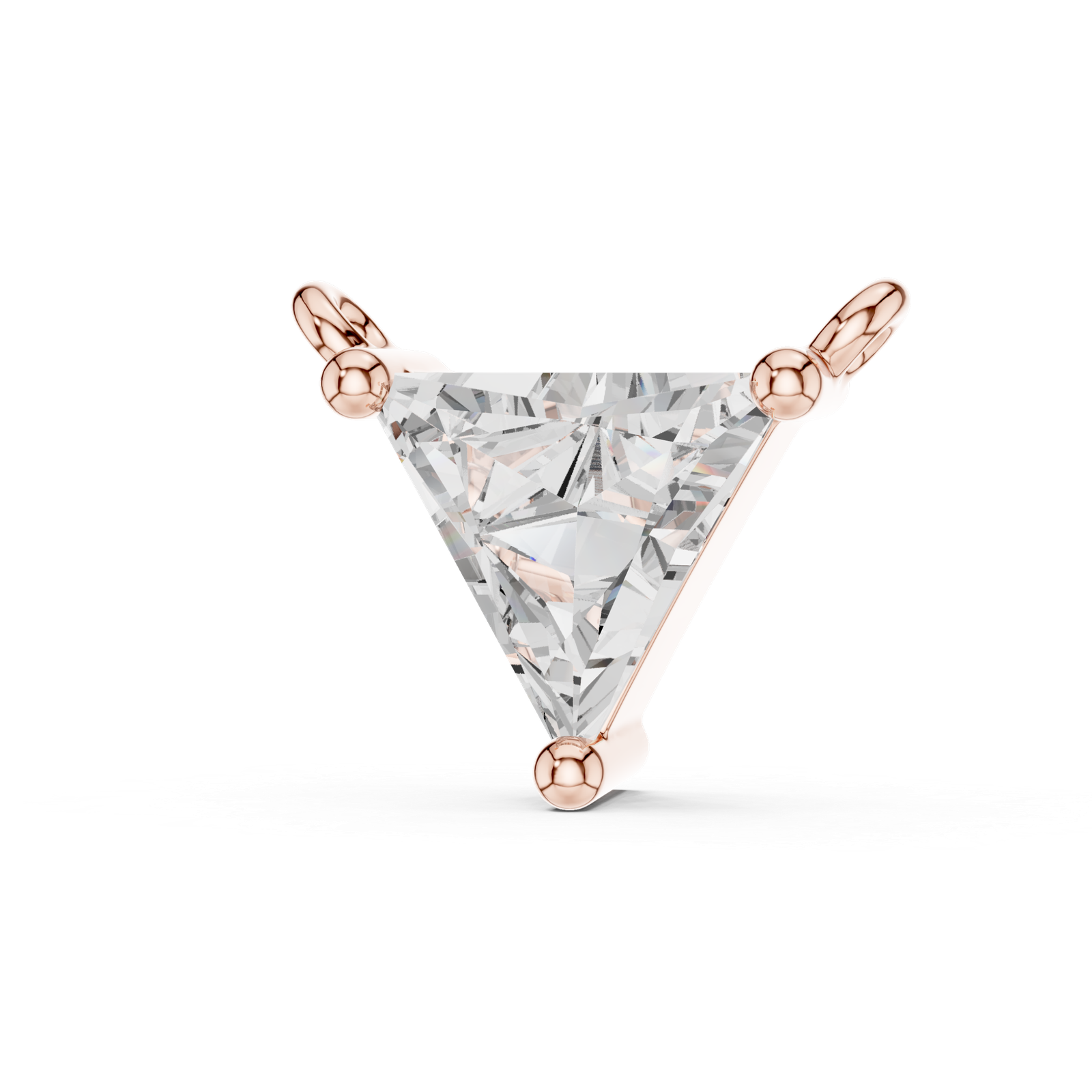 Seraphine Triangle Solitaire Pendant