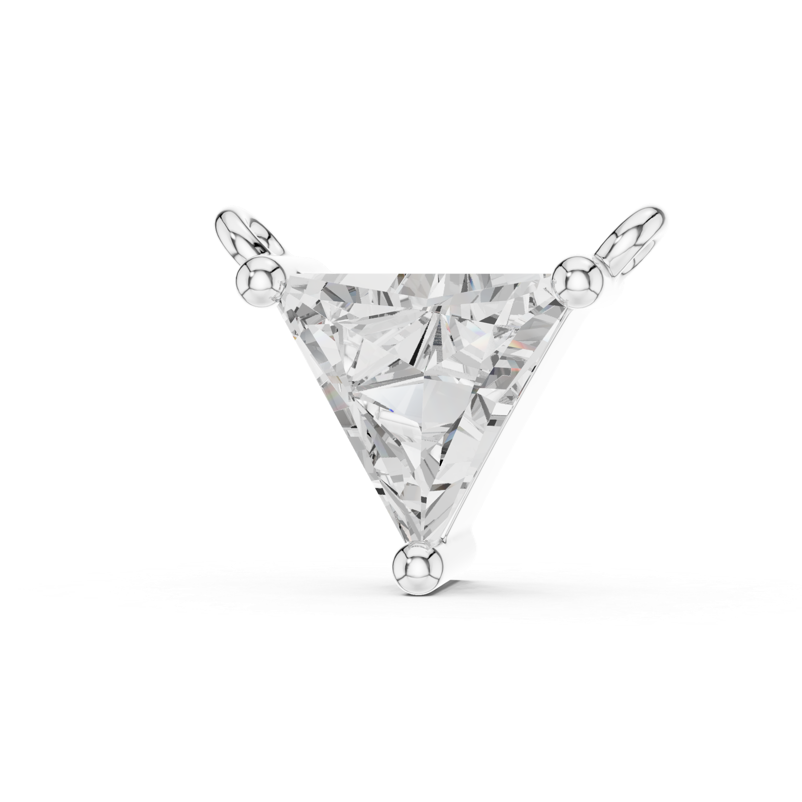 Seraphine Triangle Solitaire Pendant
