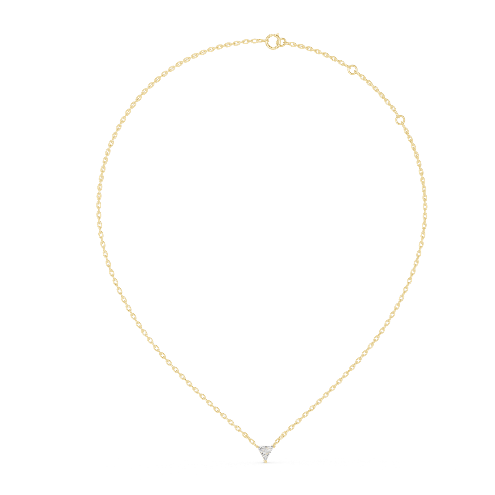 Seraphine Triangle Solitaire Pendant
