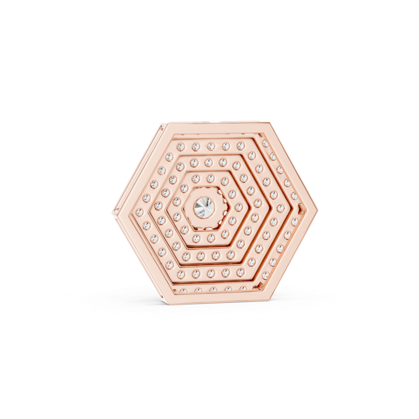 Veloura Hexagon Pave Pendant