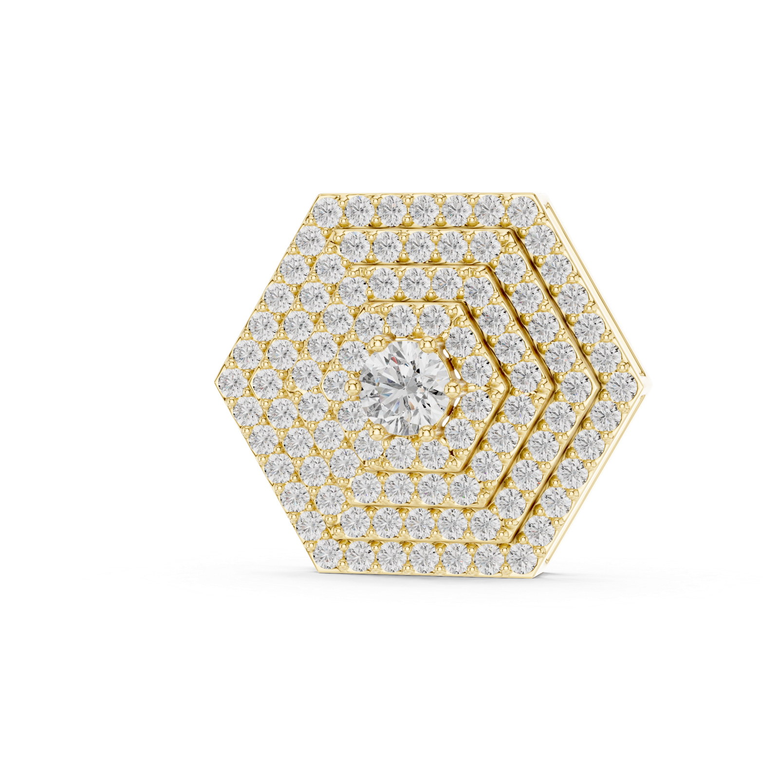 Veloura Hexagon Pave Pendant