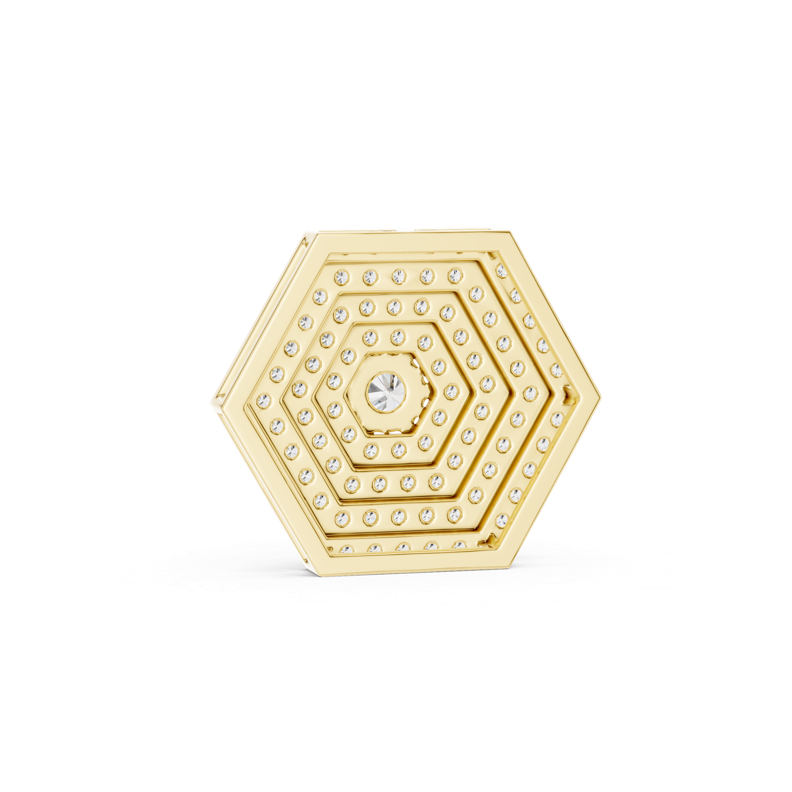 Veloura Hexagon Pave Pendant