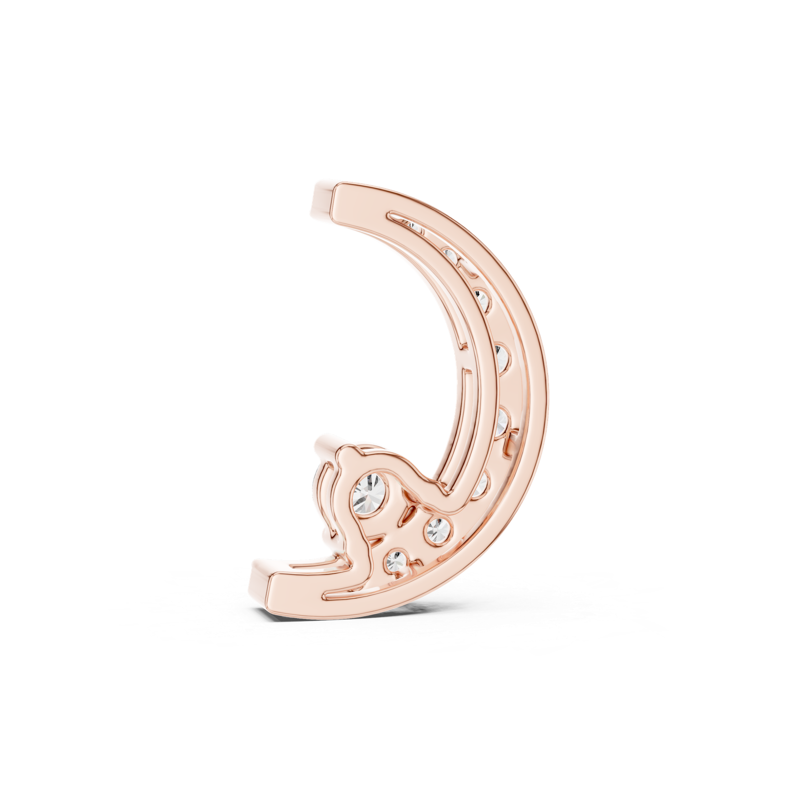 Solenne Crescent Swirl Pendant