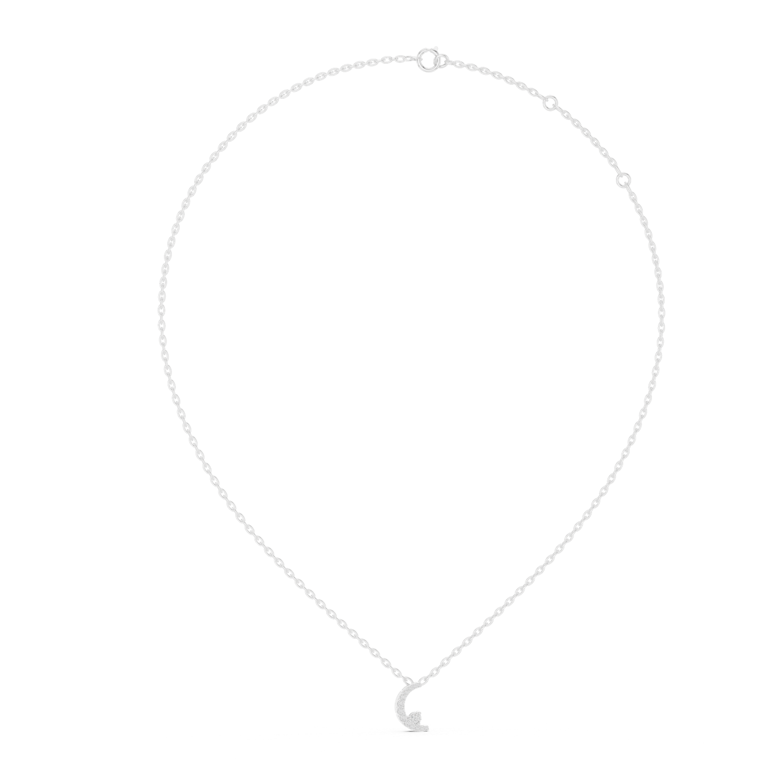 Solenne Crescent Swirl Pendant