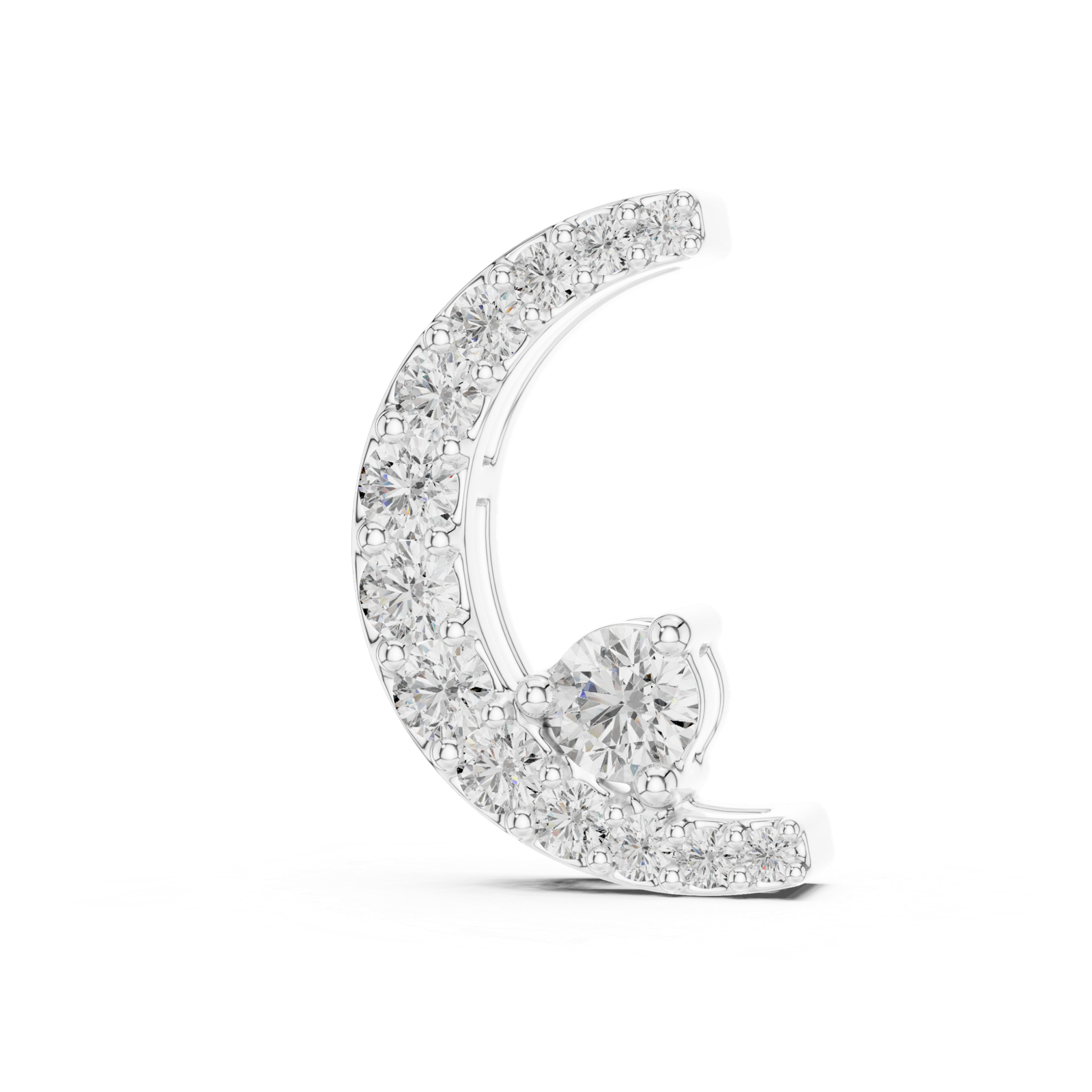 Solenne Crescent Swirl Pendant