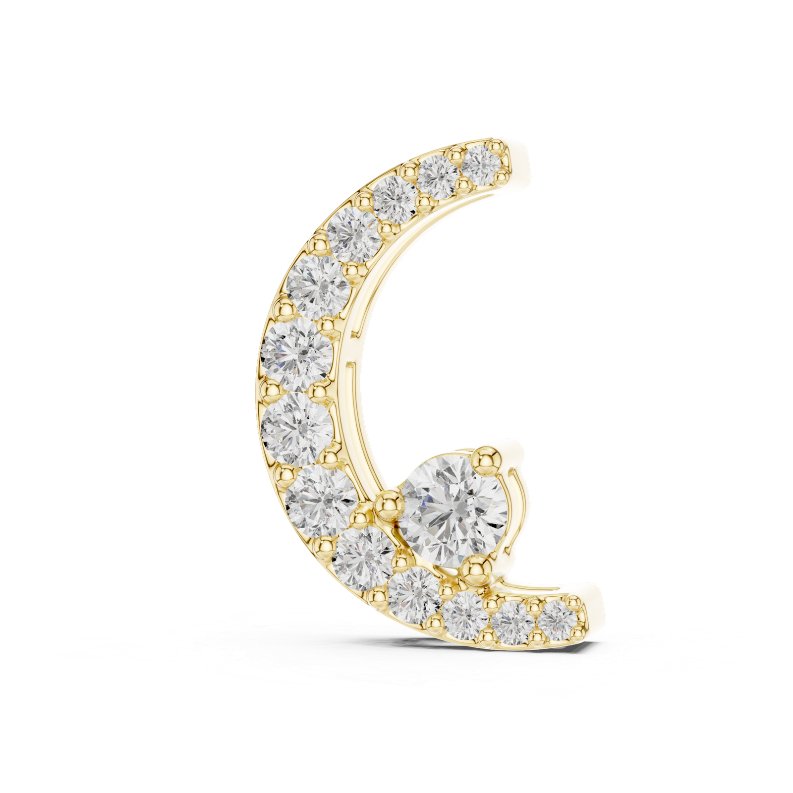 Solenne Crescent Swirl Pendant