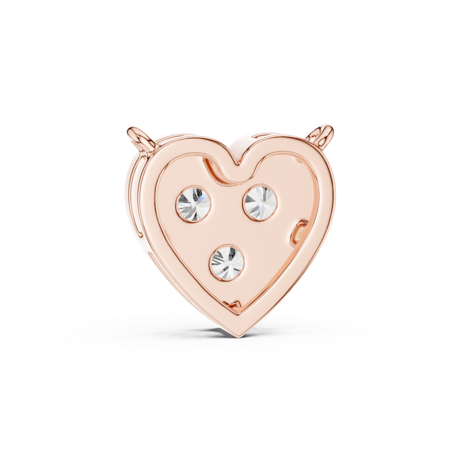 Opaline Heart Three-Stone Pendant